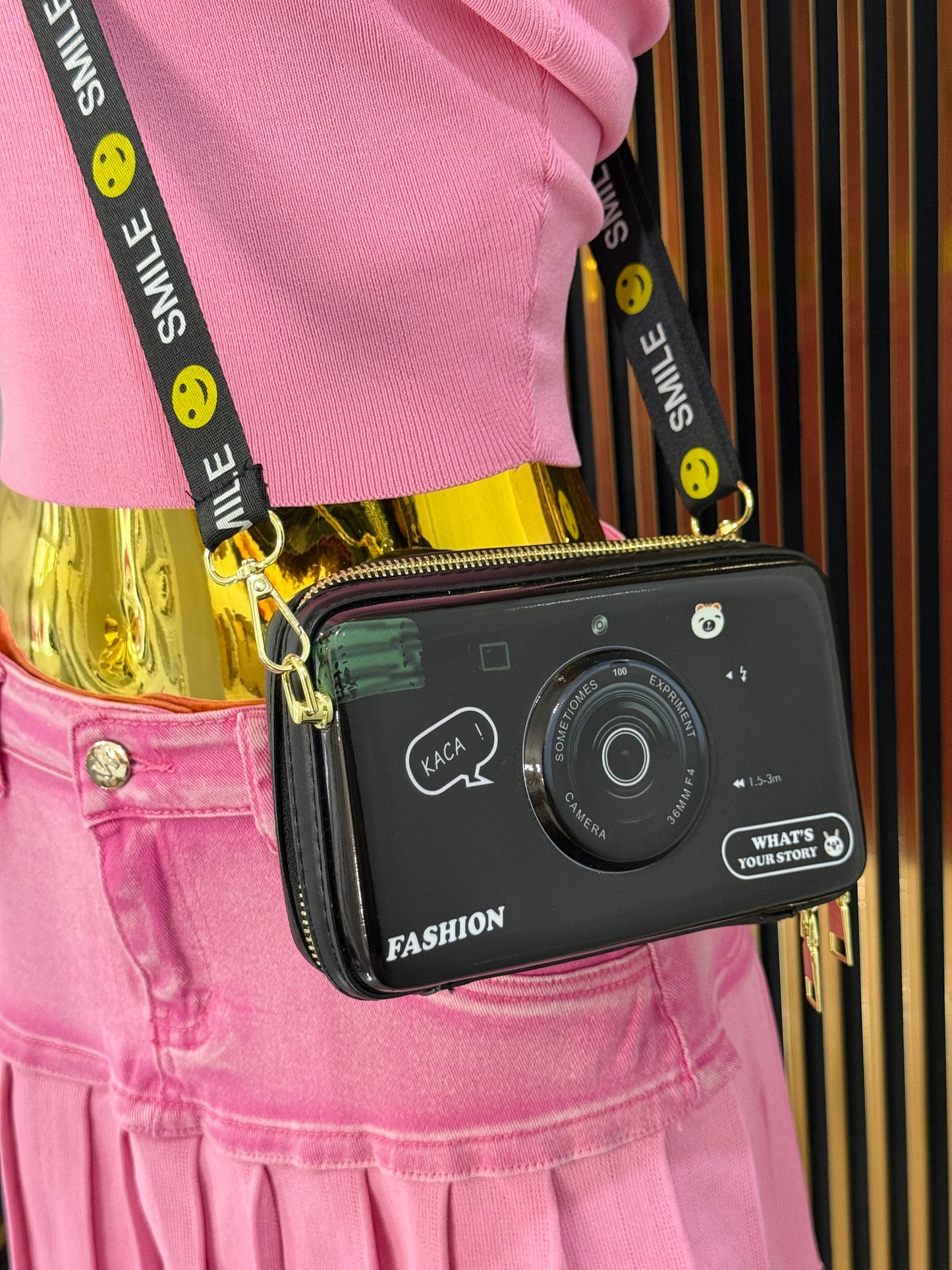 Say cheese handbag! (3 colores disponibles) (Cuero sintético)