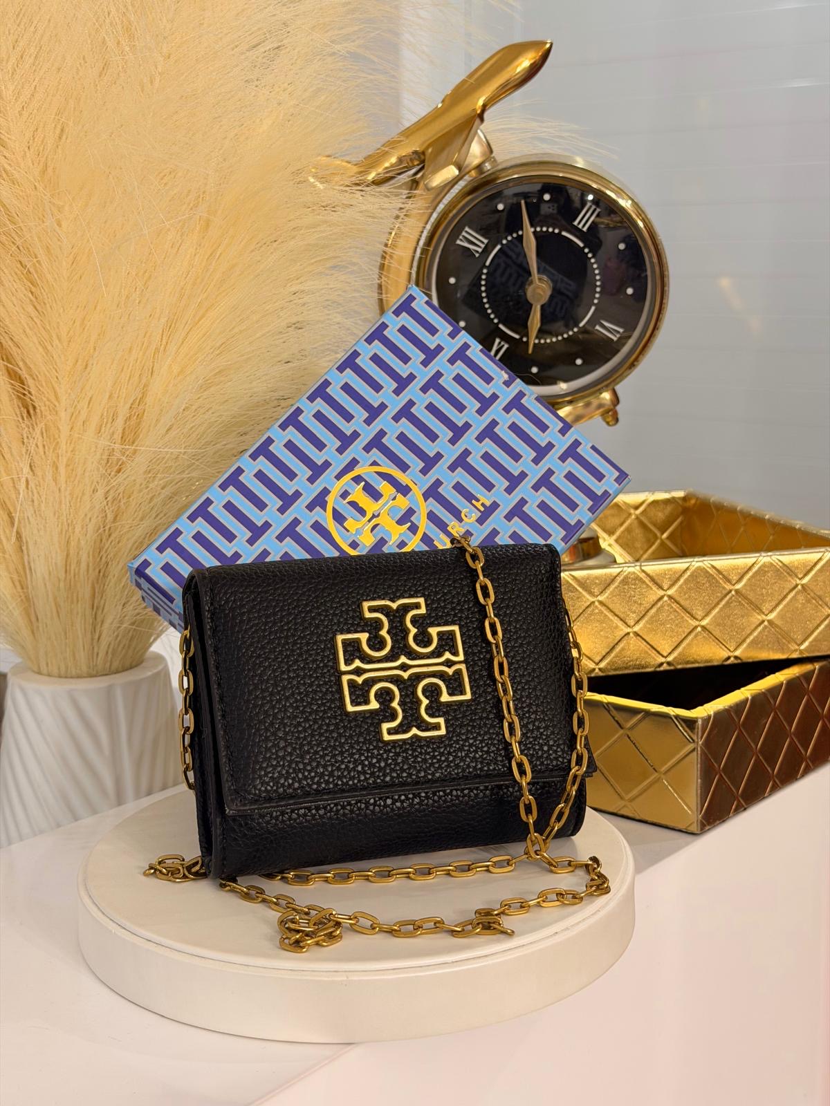 Black Tory Mini Crossbody Bag (incluye caja)