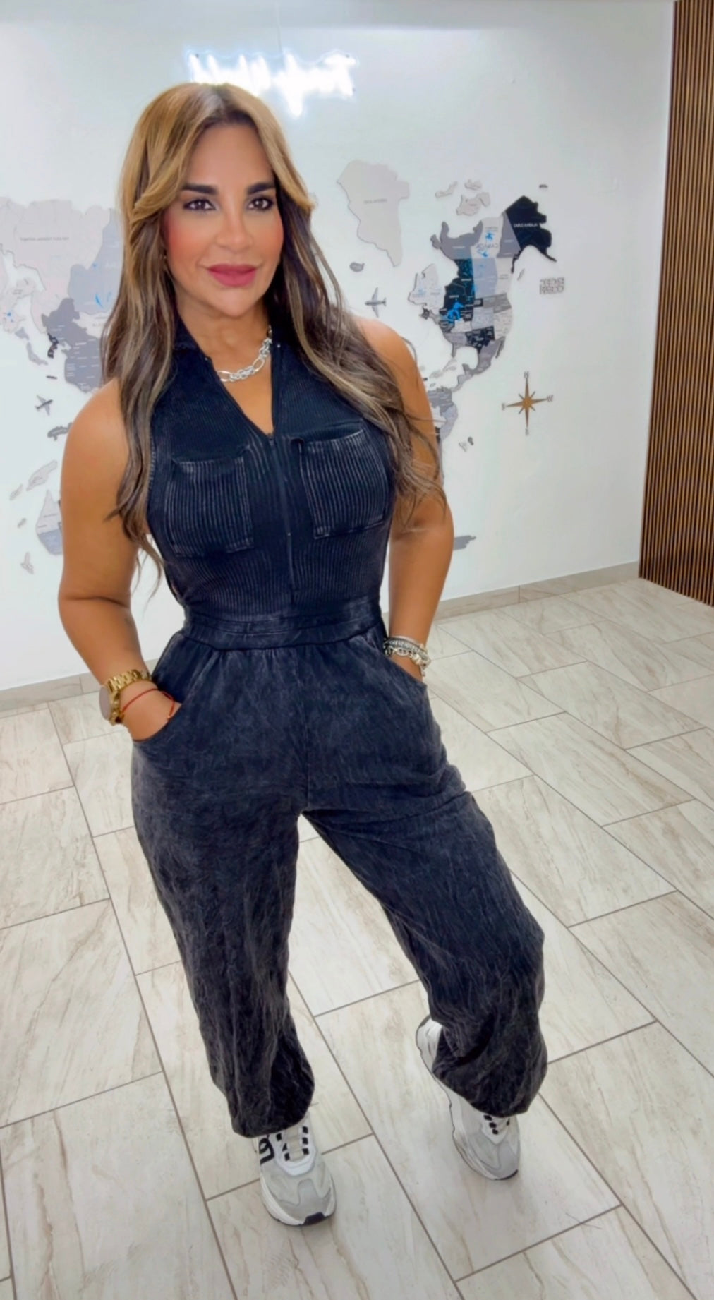 Restock Emirates Mineral Wash Black Jumpsuit , Llegan el próximo jueves stretch)