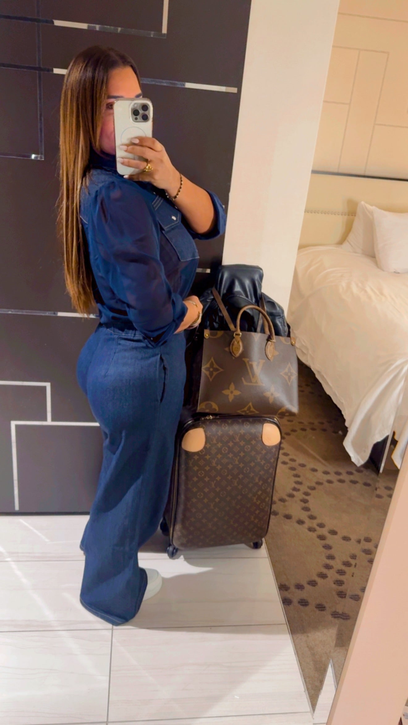 LAX Denim Blue Set (spandex)