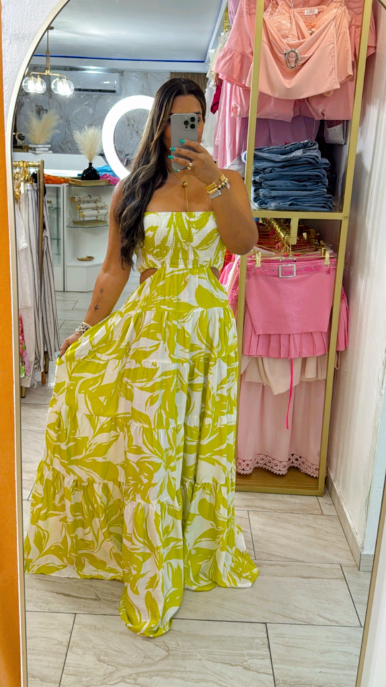 Jamaica Lime Maxi Dress (stretch) (utilicé talla médium)