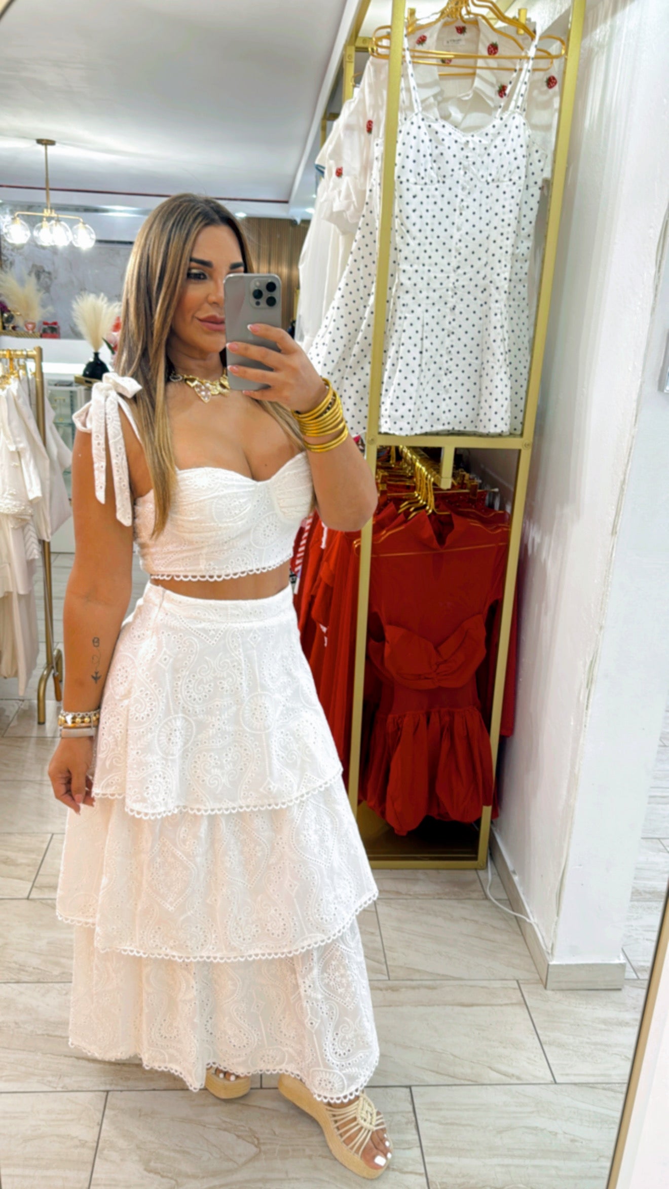 Monterosso White Set (el top tiene stretch)