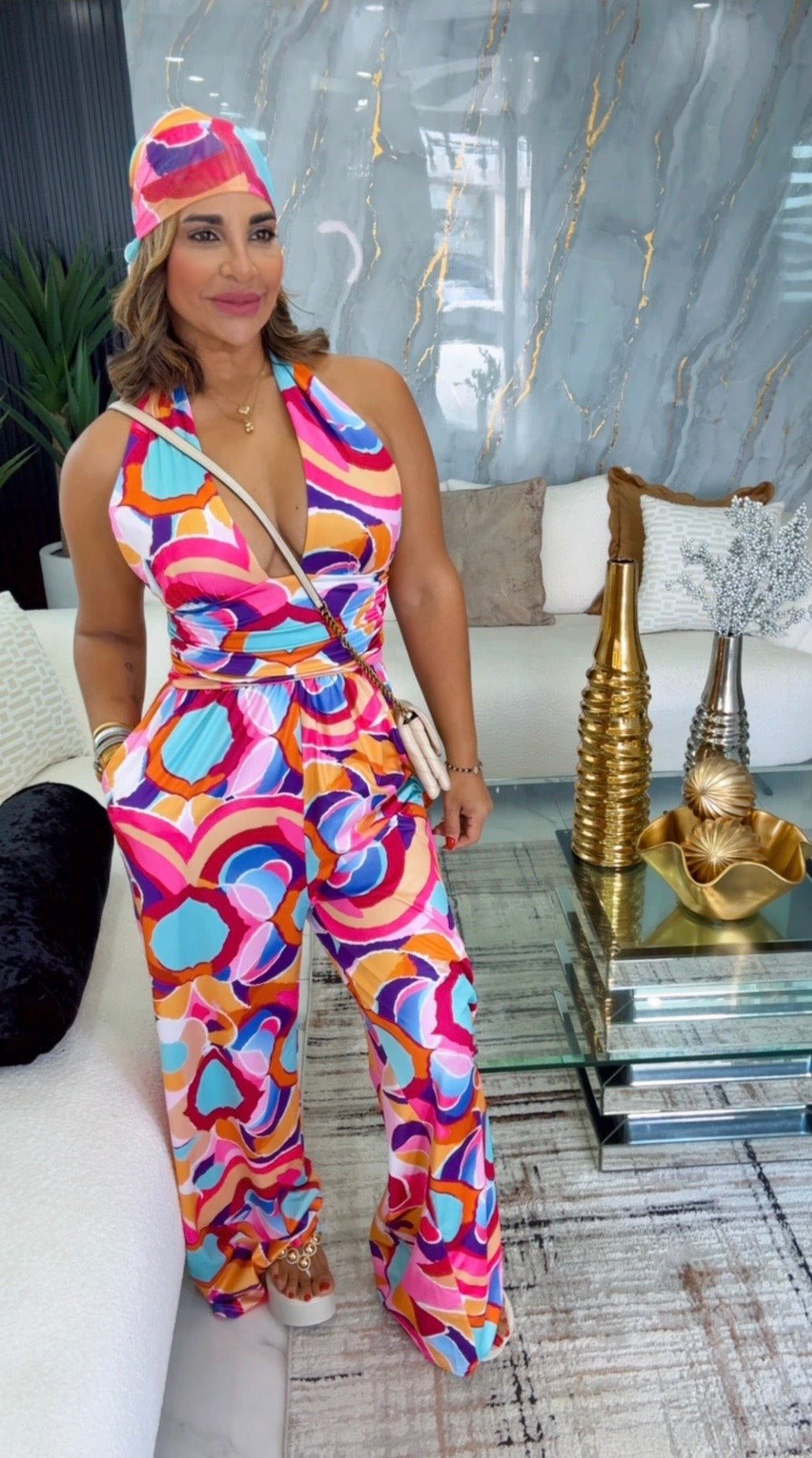 Bonaire Colors Jumpsuit (stretch) Trae bandana