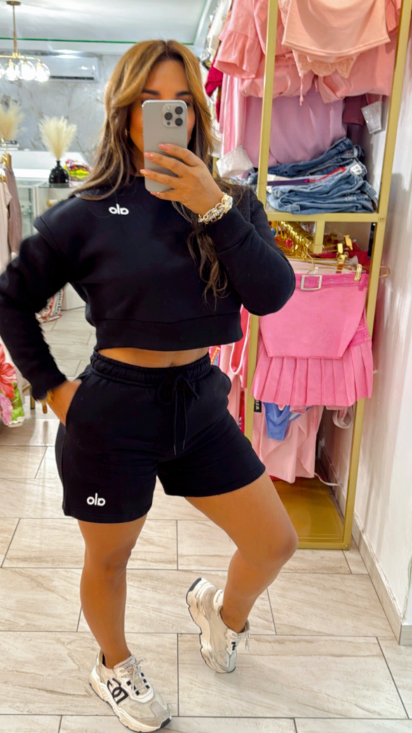 Alo Black Short Set (utilicé talla M)