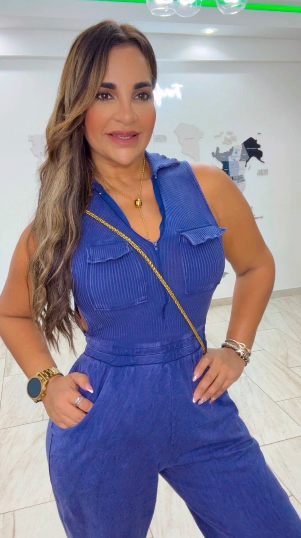 Emirates Navy Jumpsuit (stretch)