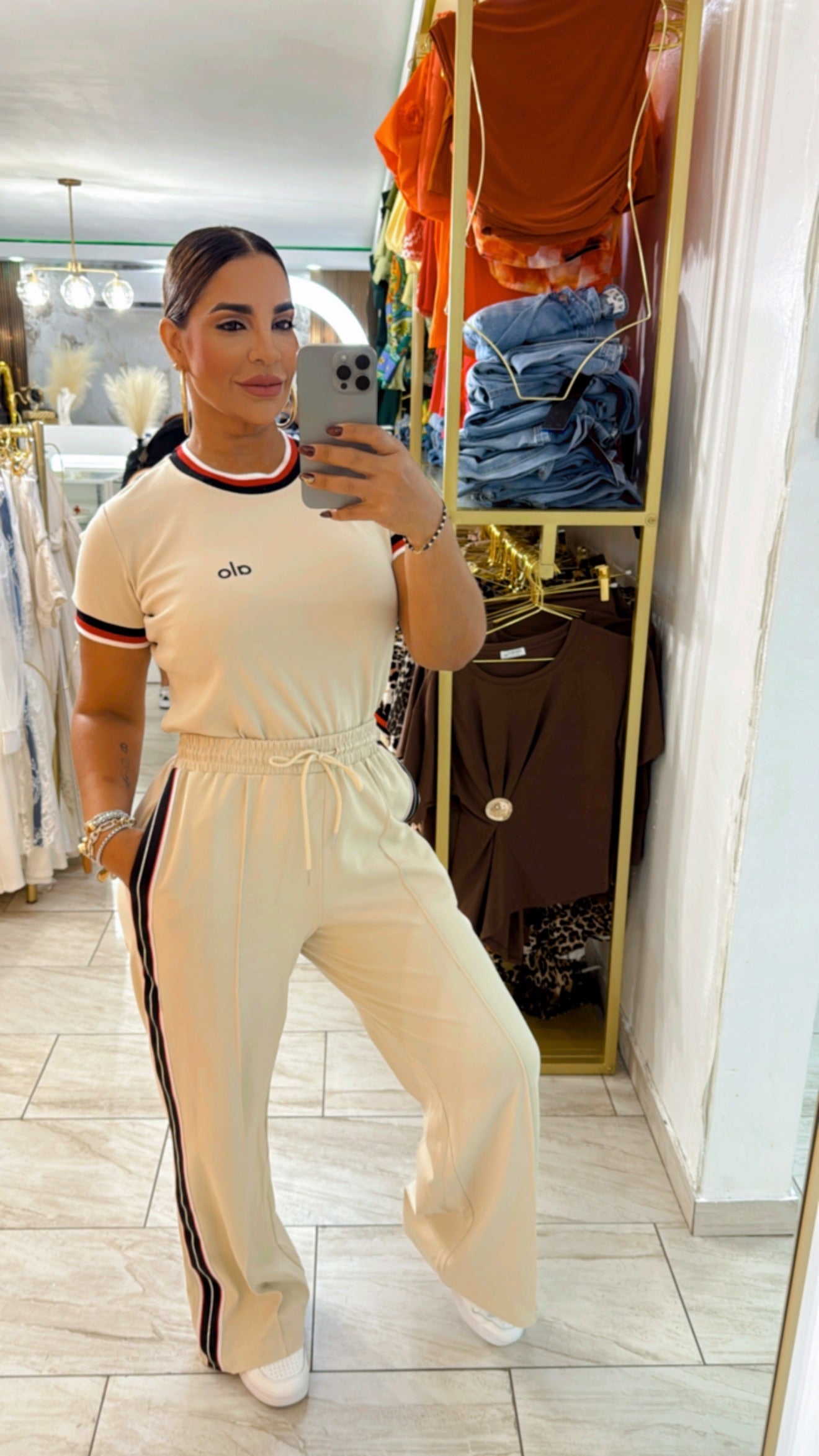 Alo Beige Formal Set (stretch)