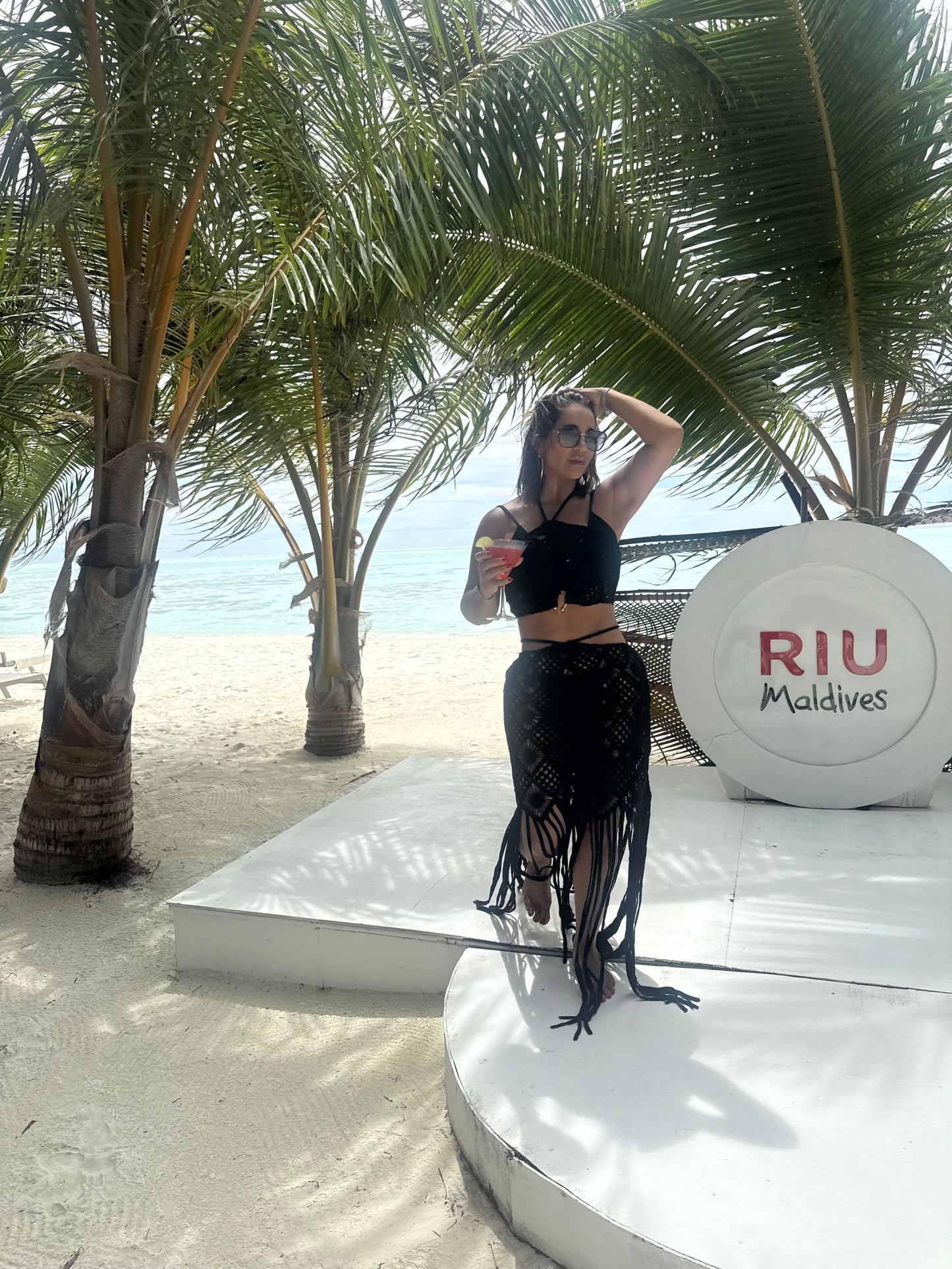 Maldivas Black Crochet Set (utilicé talla M)