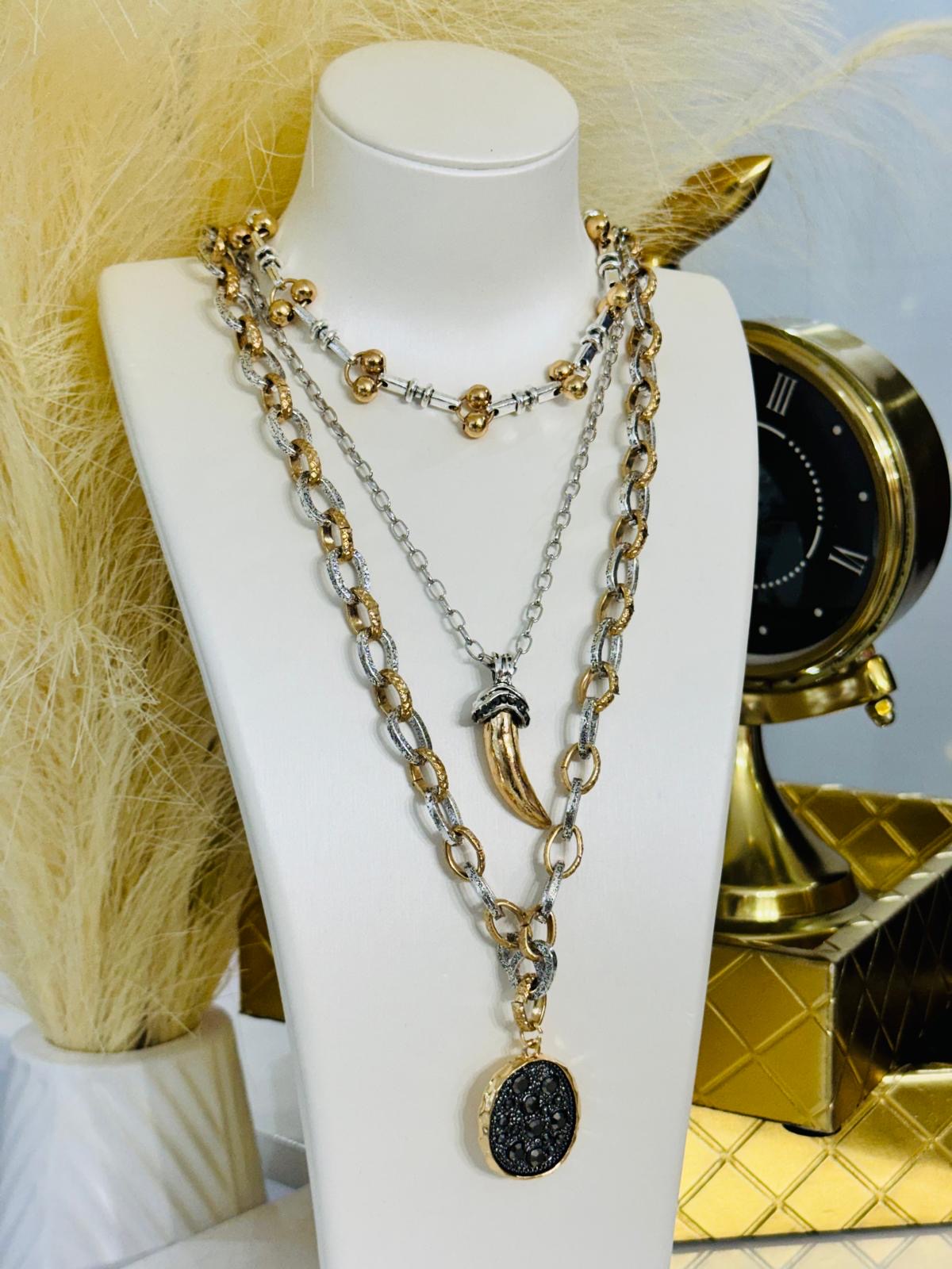 Sally 3 pieces Necklaces (son 3 collares )