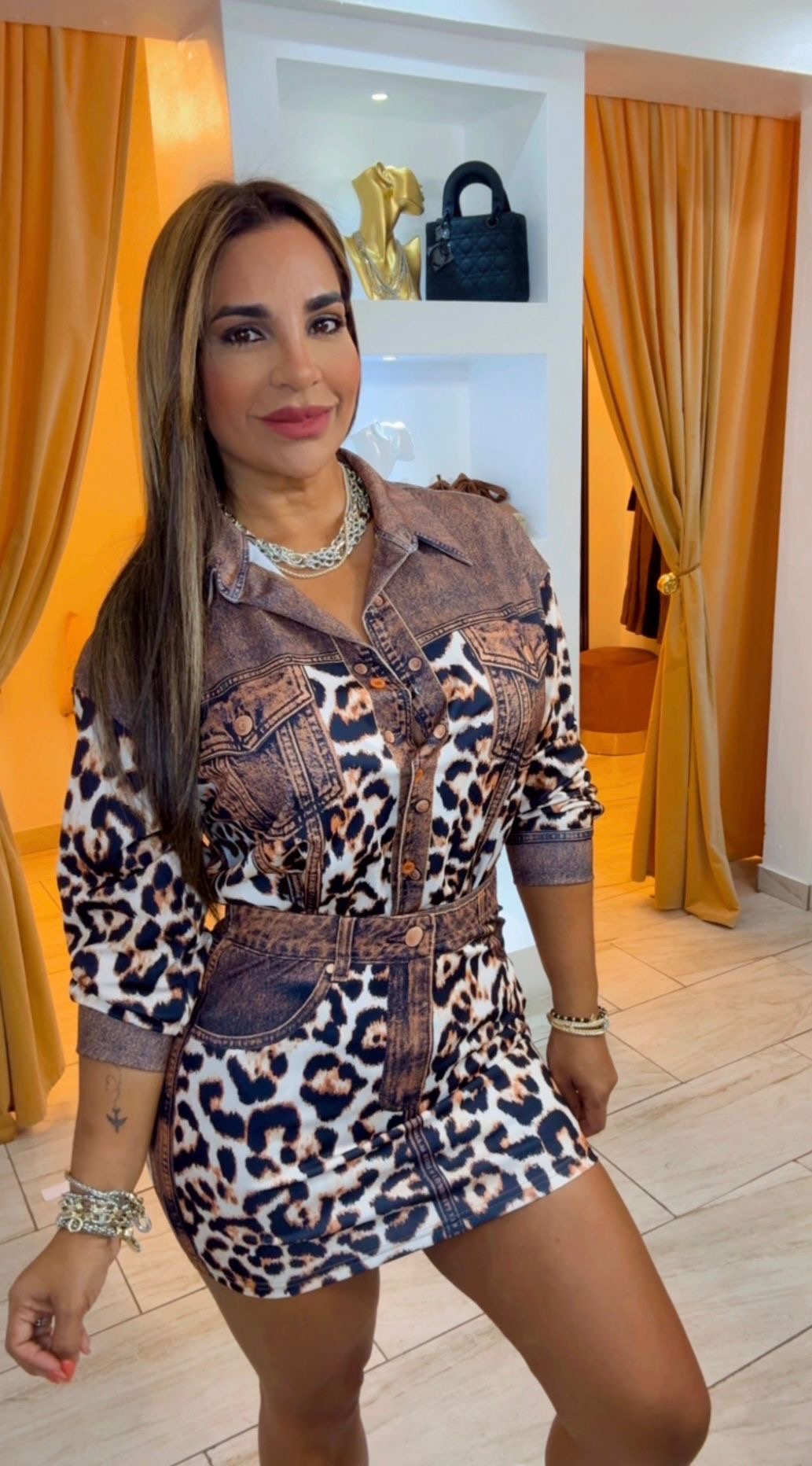 Zanzibar Animal Print Set (super Stretch) utilice talla M