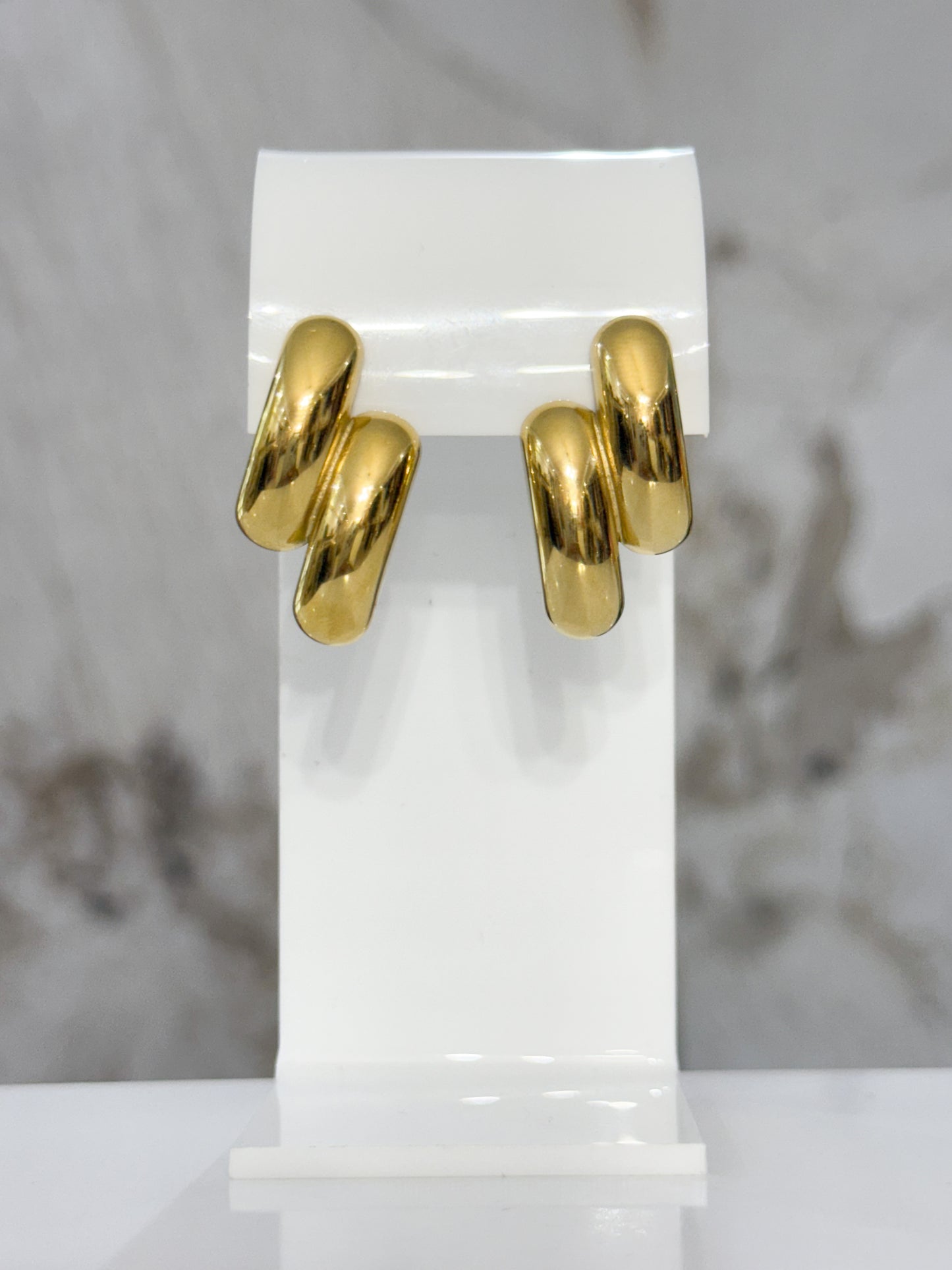 Doble Glamour Earrings (Stainless Steel)