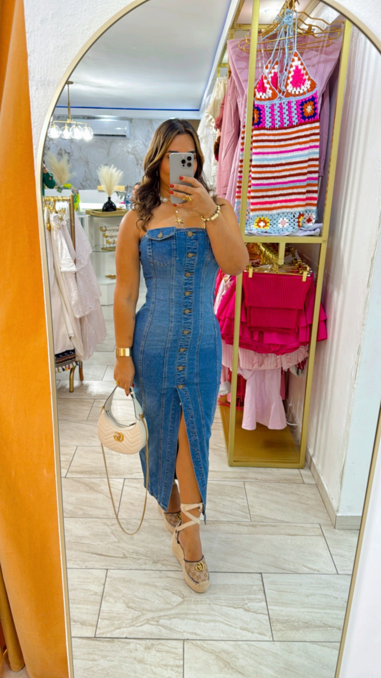 Texas Demin Dress (stretch)