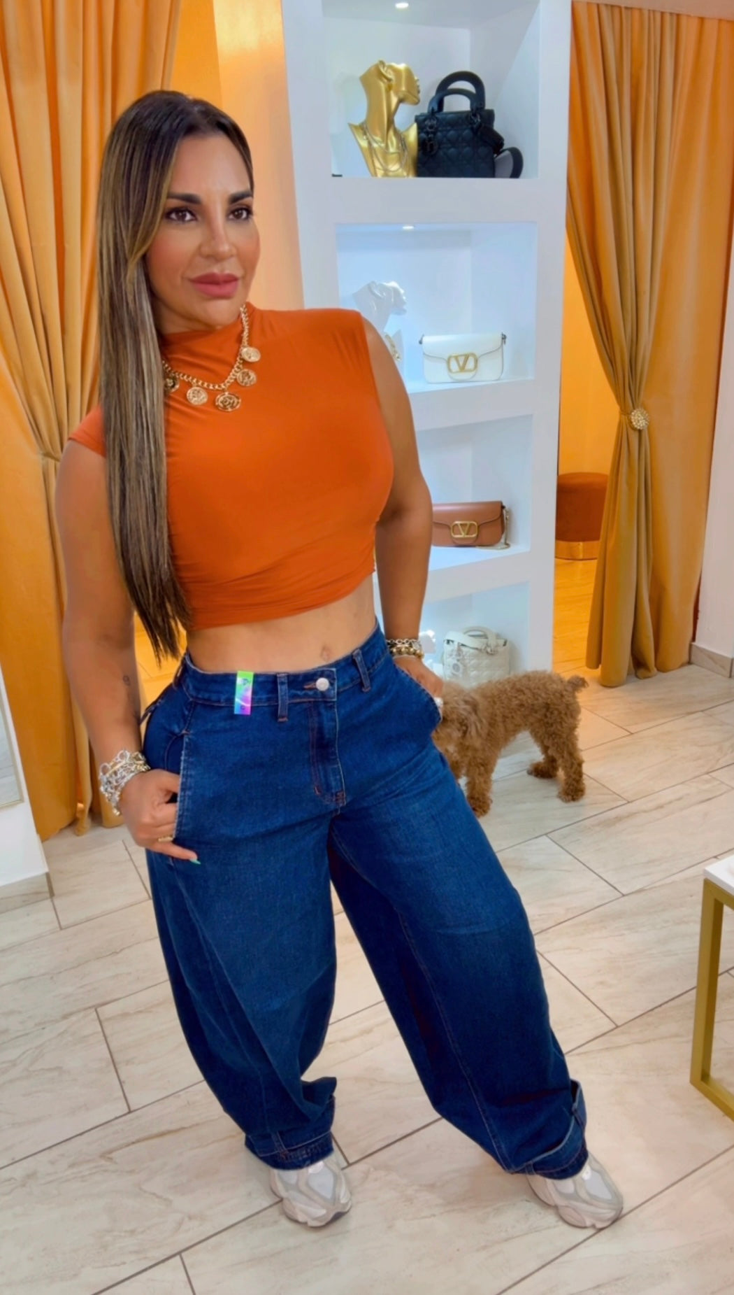 Vibrant Dark Denim Jean (utilicé talla 5)