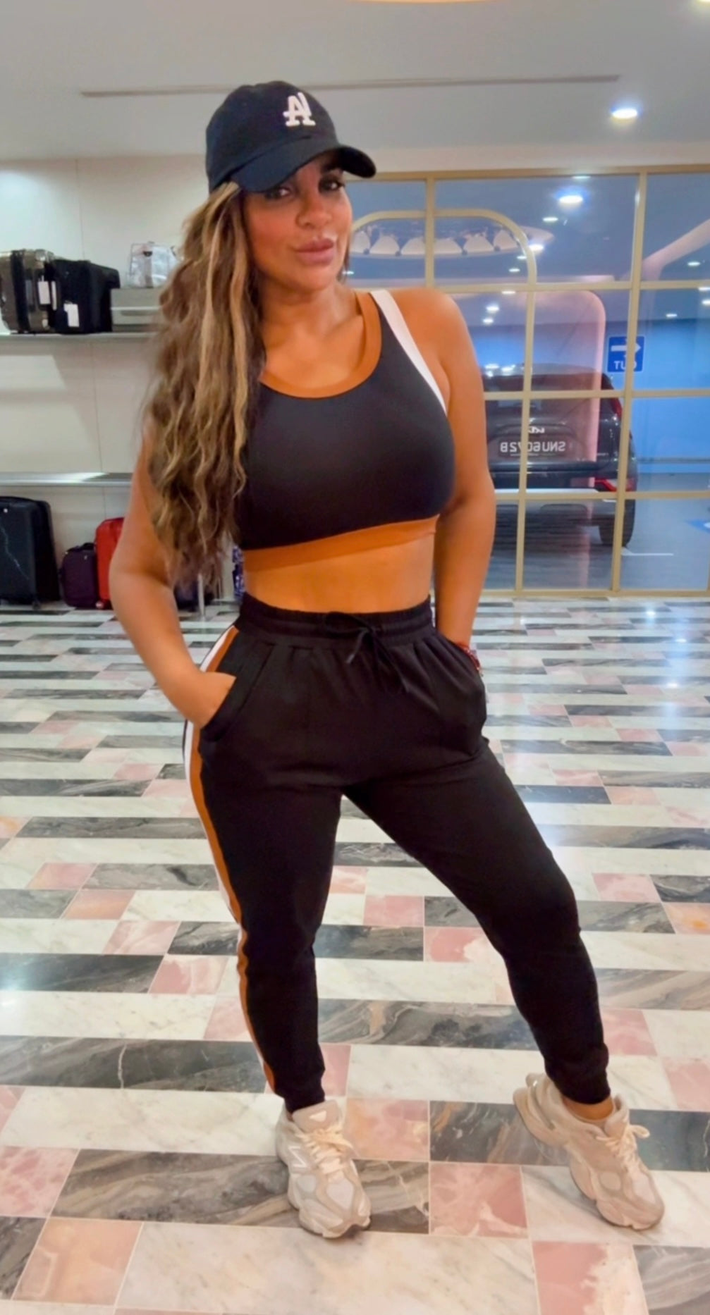 Travel Black & Taupé Set!! (stretch )
