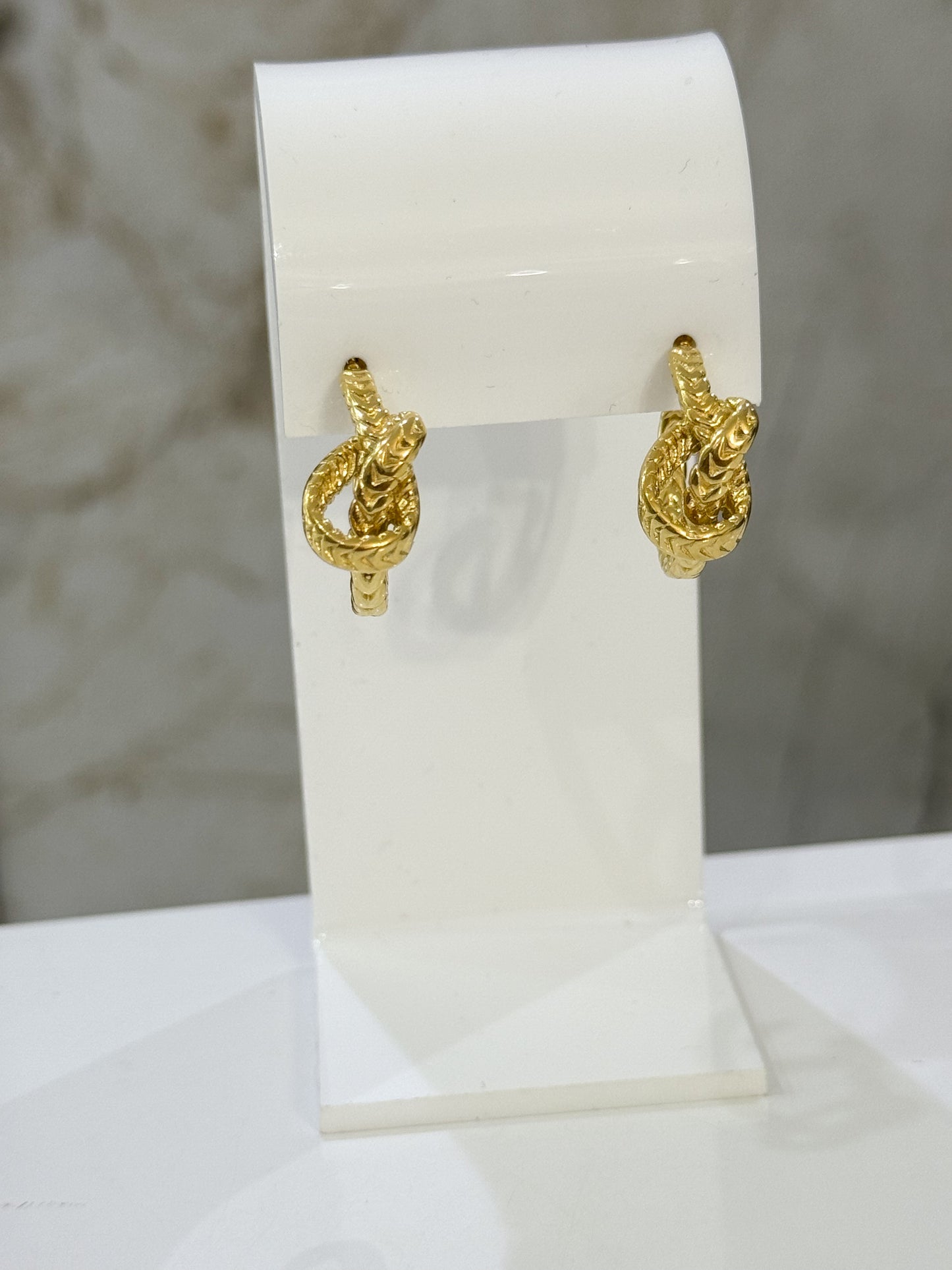 Knot Hoops (Stainless Steel)