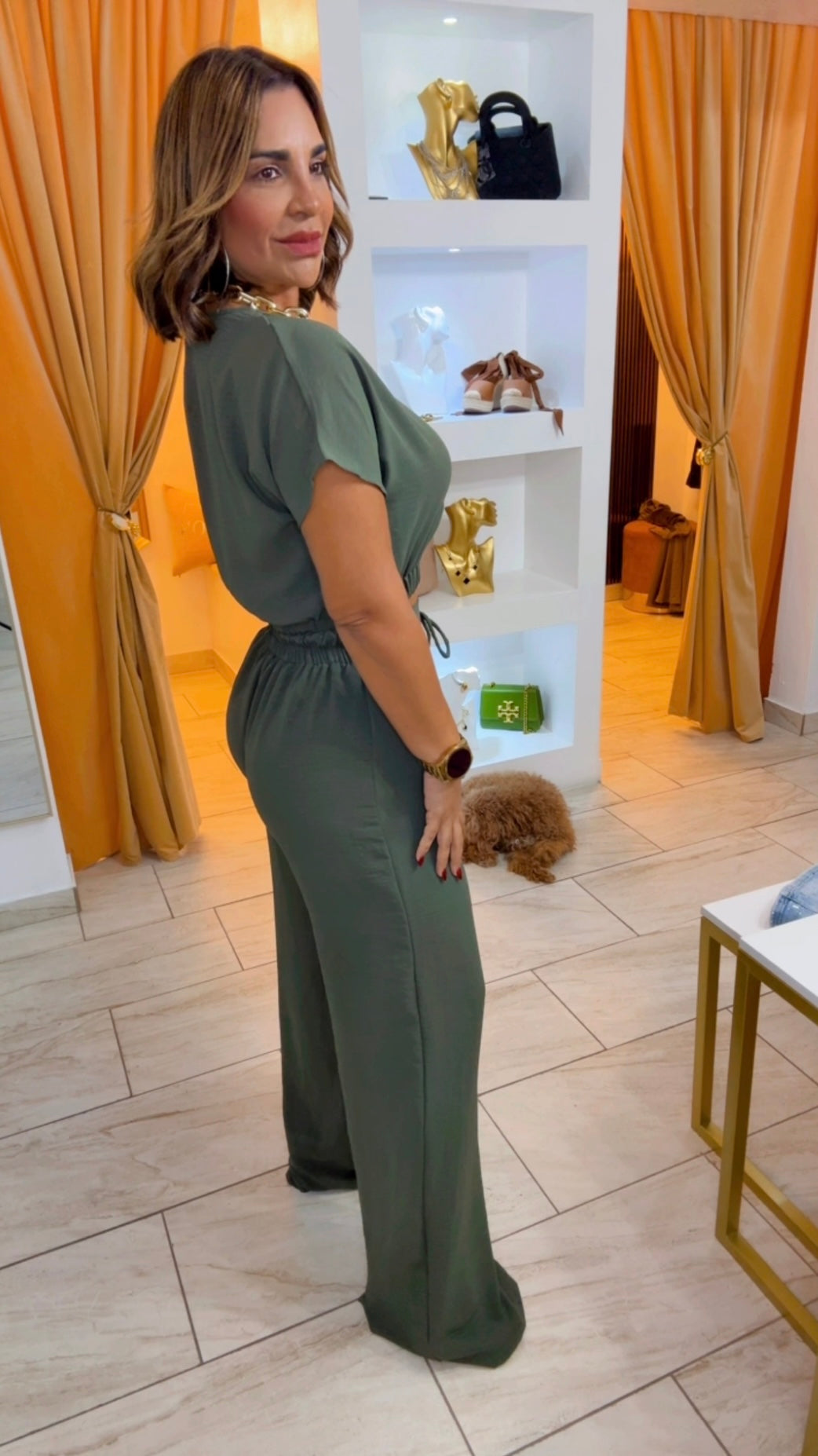 Valley Olive Set (spandex) utilicé talla Médium