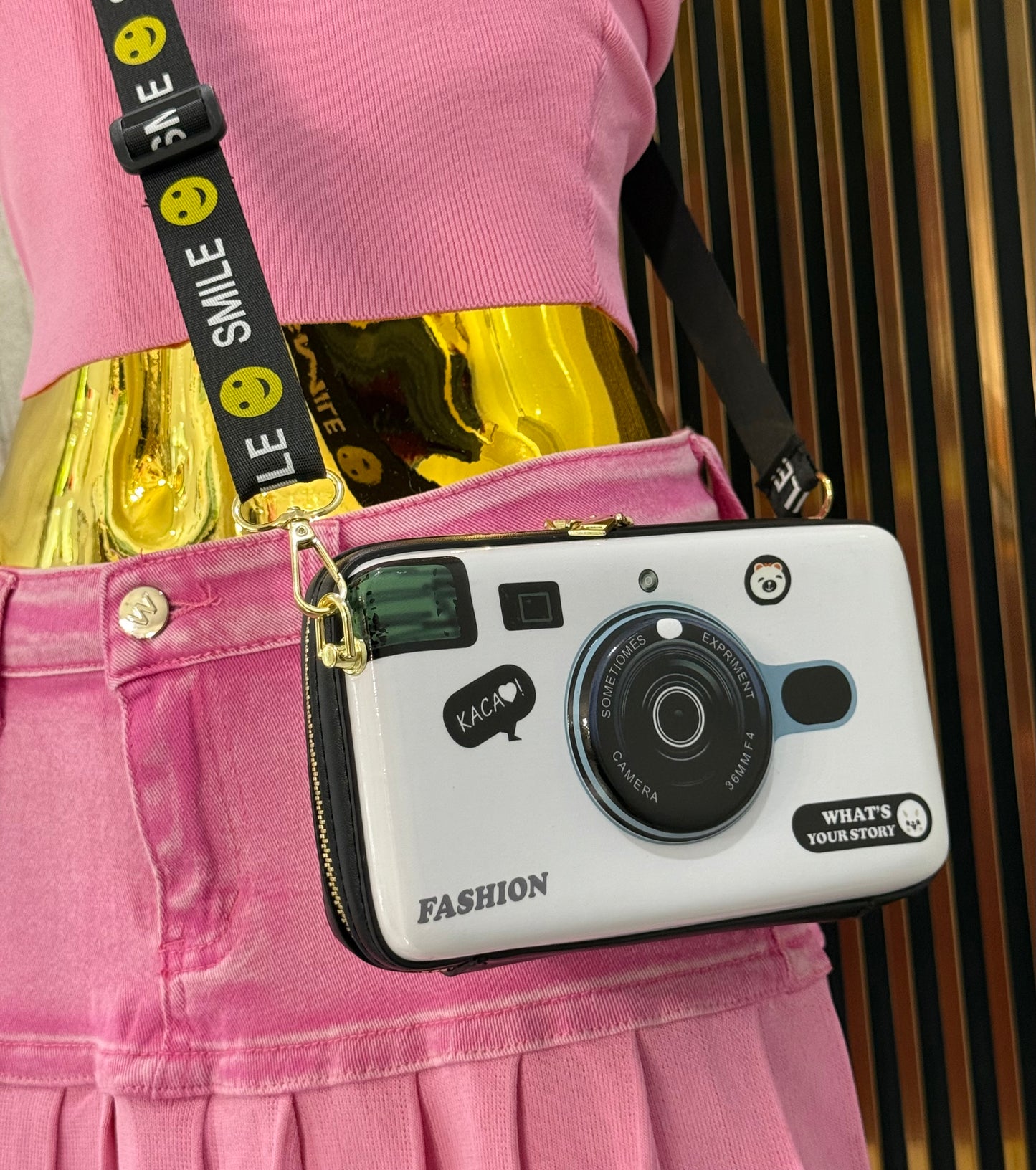 Say cheese handbag! (3 colores disponibles) (Cuero sintético)