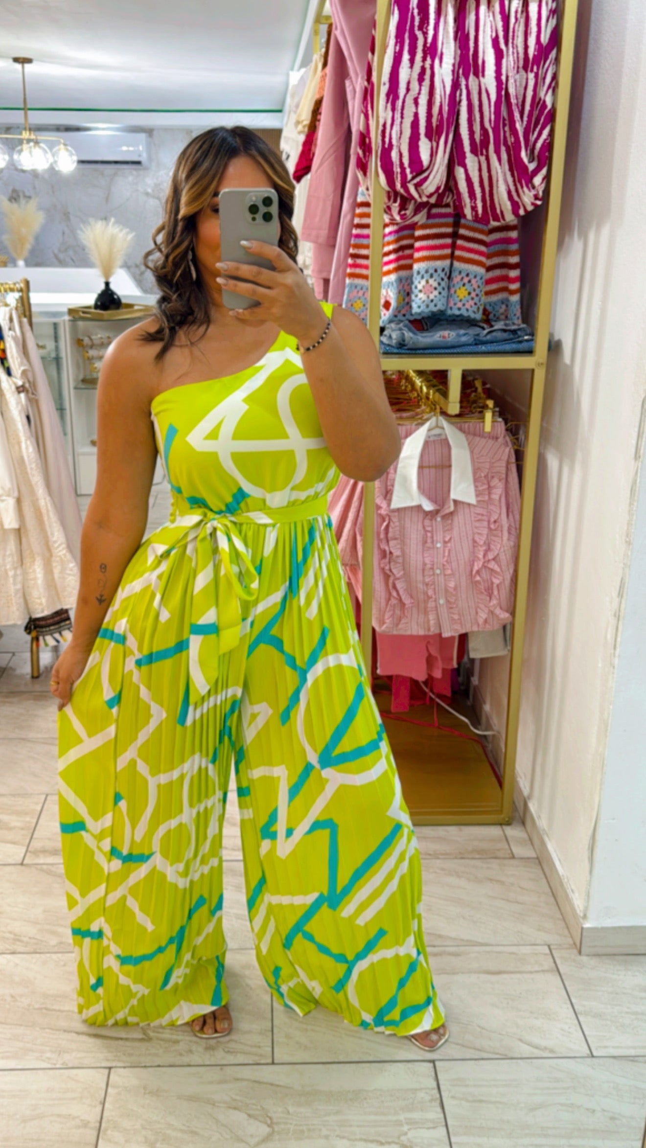 Grece green Jumpsuit (corre al size)