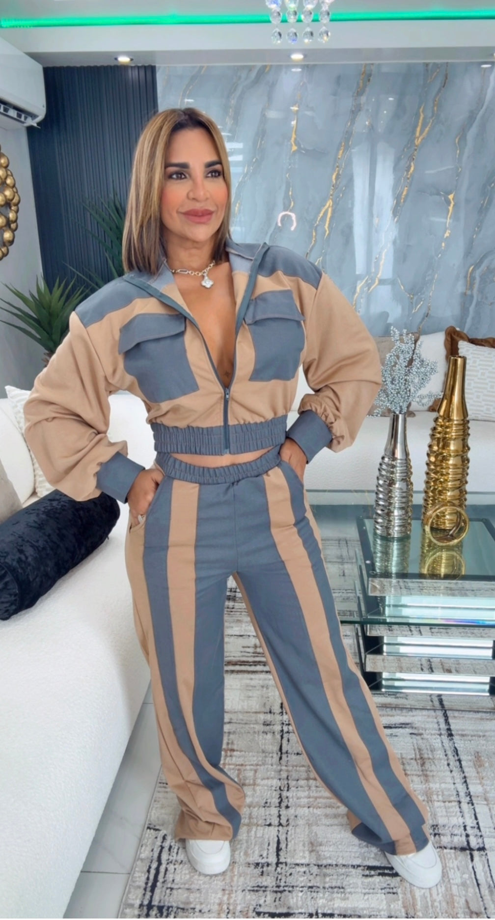 Barcelona Pant Set (spandex) utilicé talla M