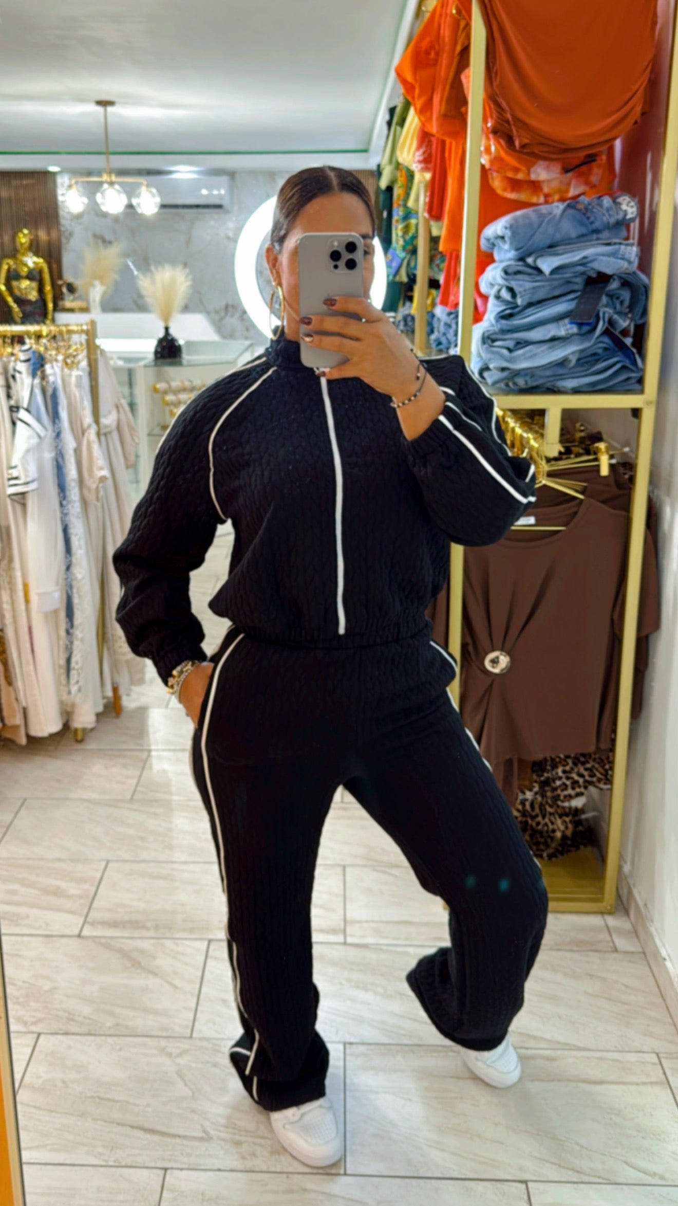 Scotland Travel Black Set (spandex) utilicé talla M