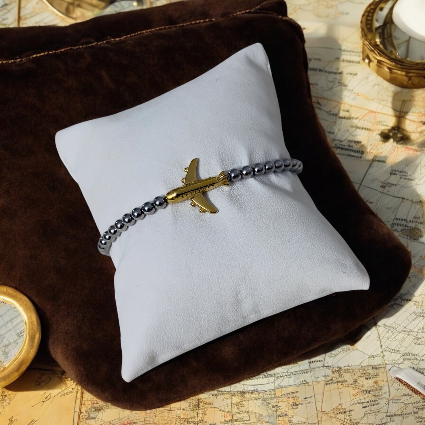 Love travel bracelet (elástico) Stainless Steel