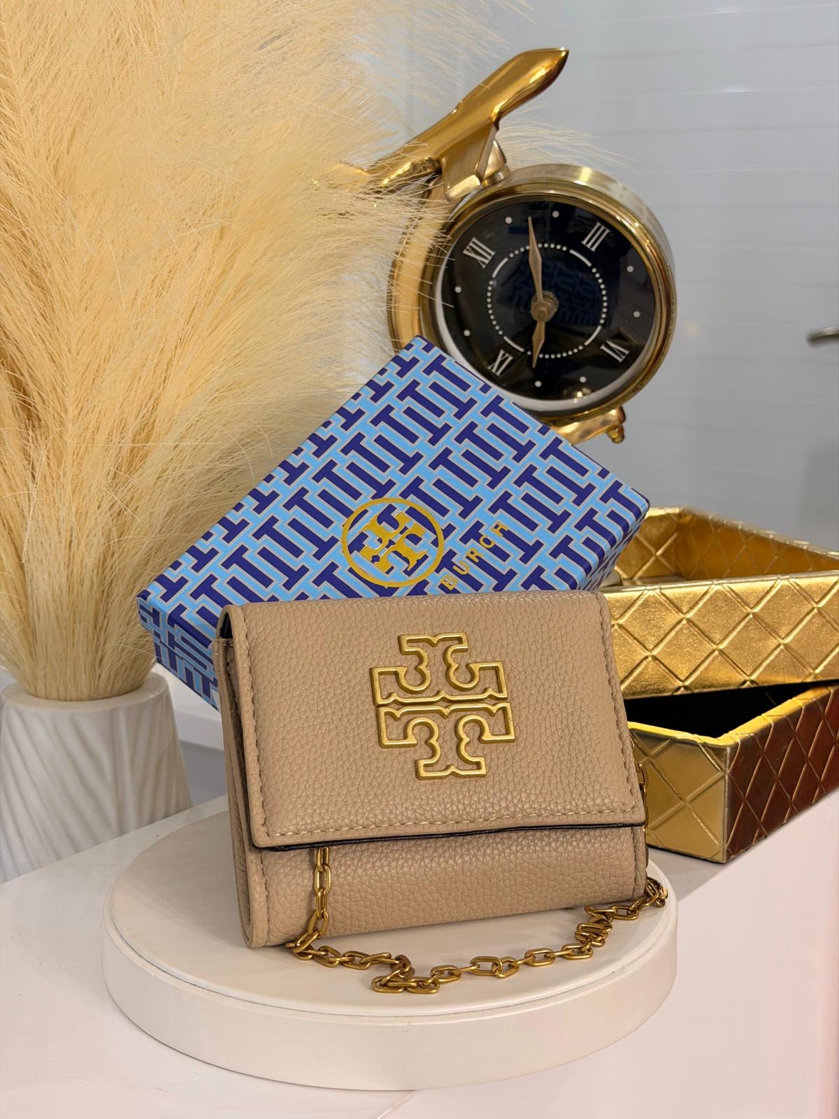 Beige Tory Burch Mini Crossbody Bag (incluye caja)