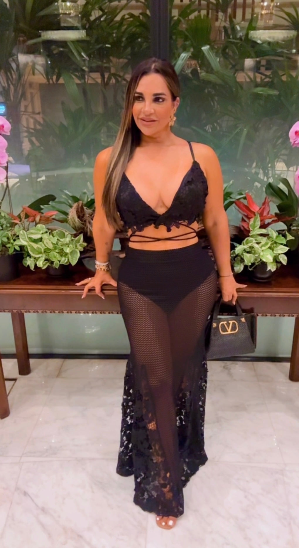 Riu Singapur Black Skirt Set (Trae el pantie integrado (utilicé talla médium)