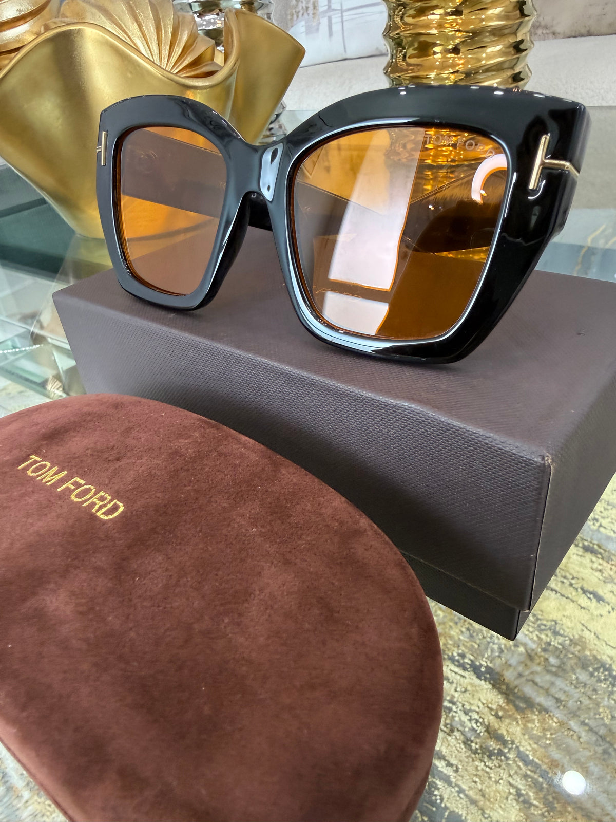 TFord Yellow Sunglasses (kit completo)
