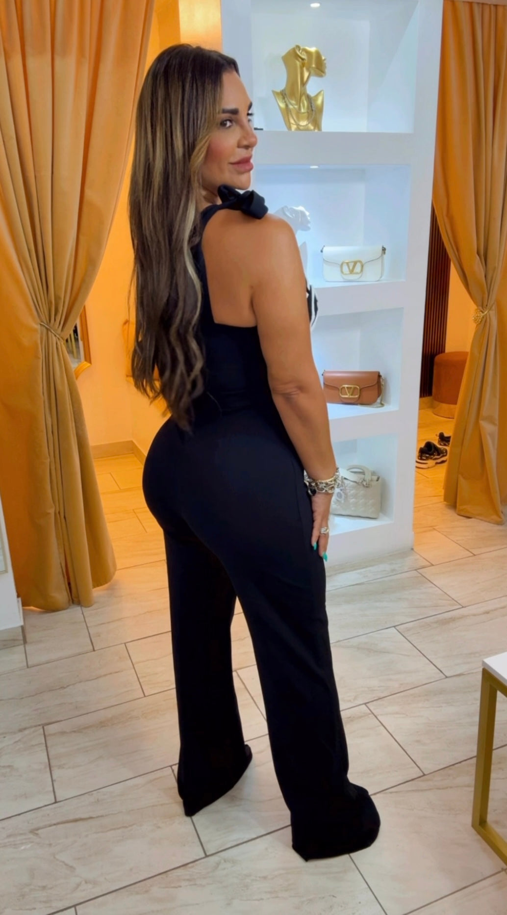 Ginebra Black Jumpsuit (stretch)