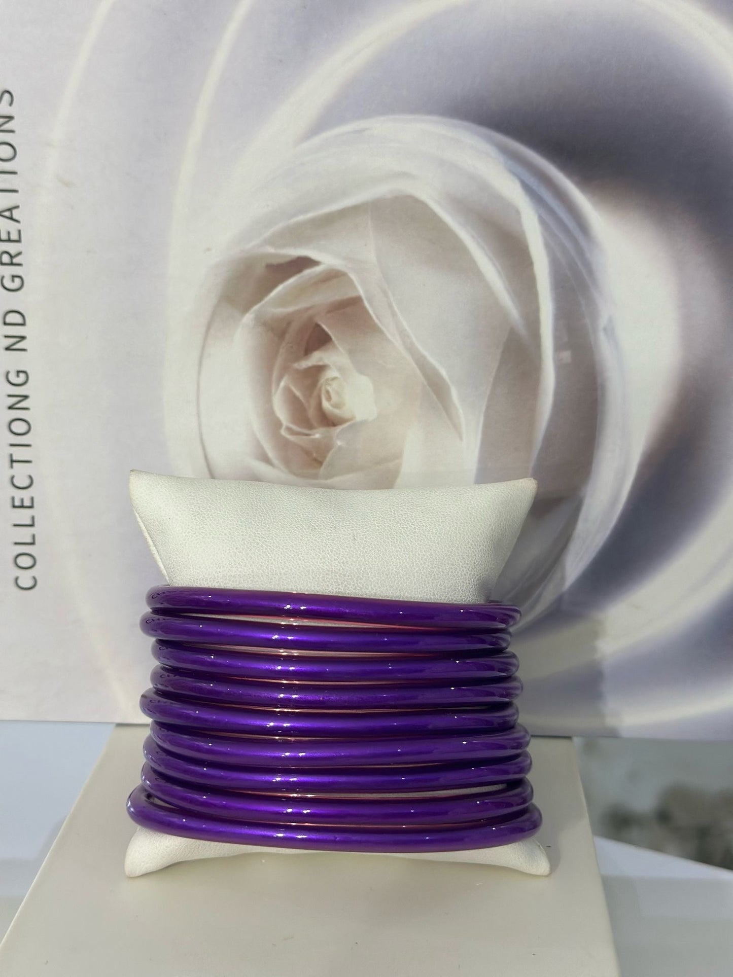 Purple Jelly Bangle (9 pieces)