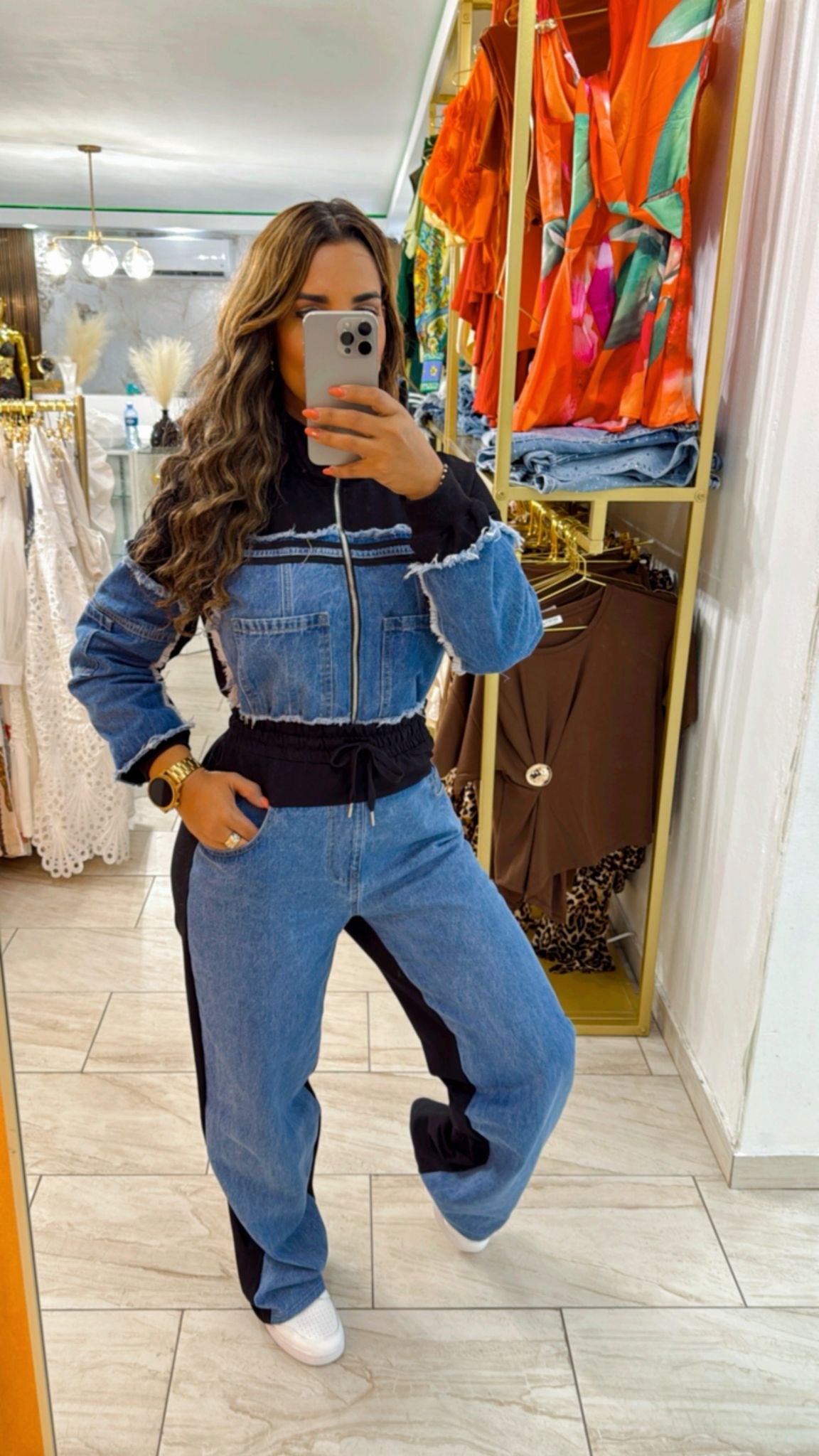 ILLA Black & Denim Set (utilice talla M)