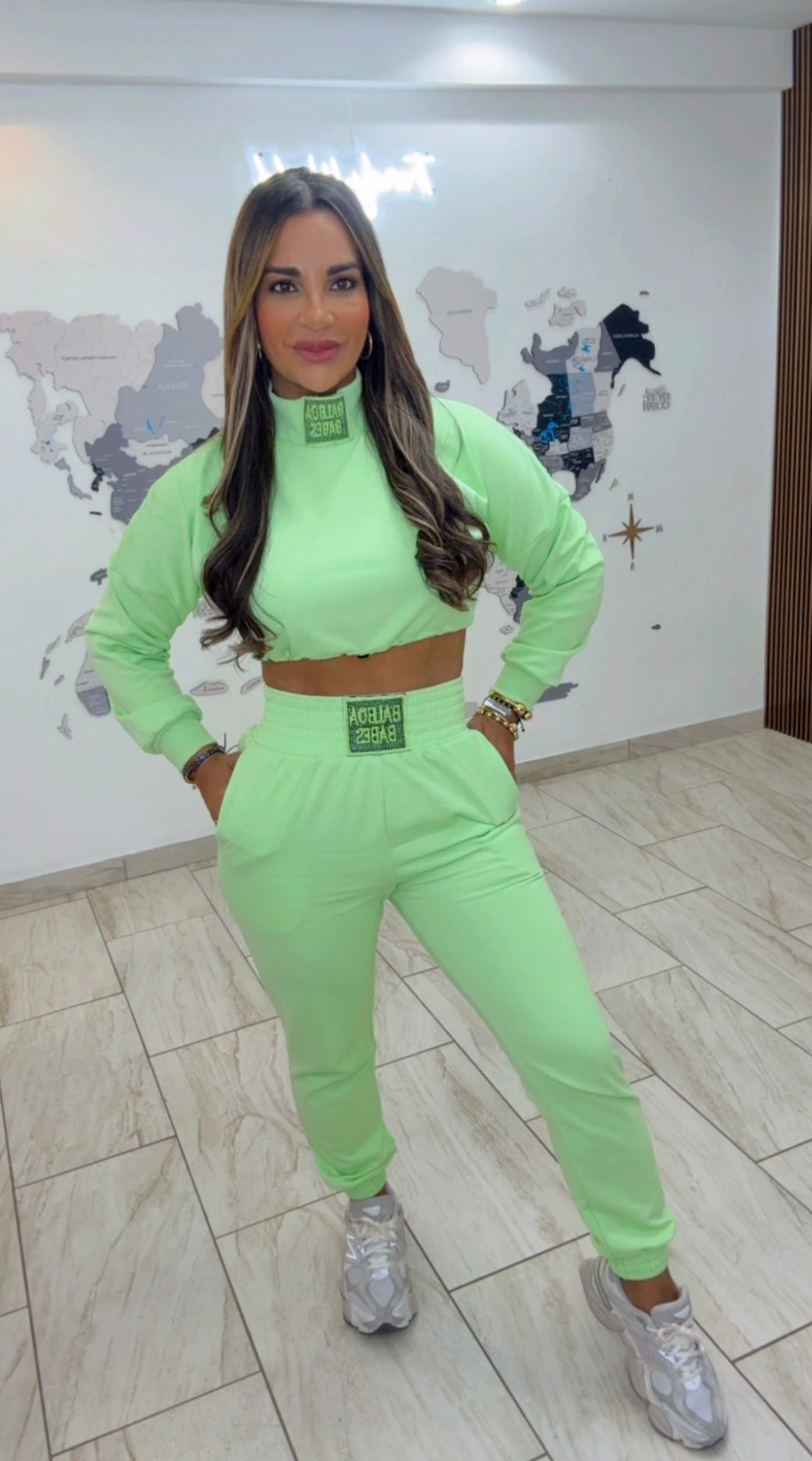 Babes Green Set (corre al size)