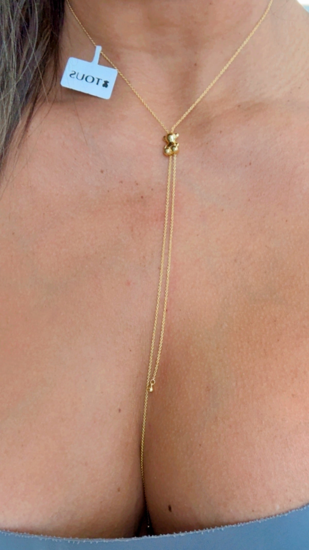 Tous Gold Adjustable Necklace (oro 925) ajustable( mide hasta 75 cm