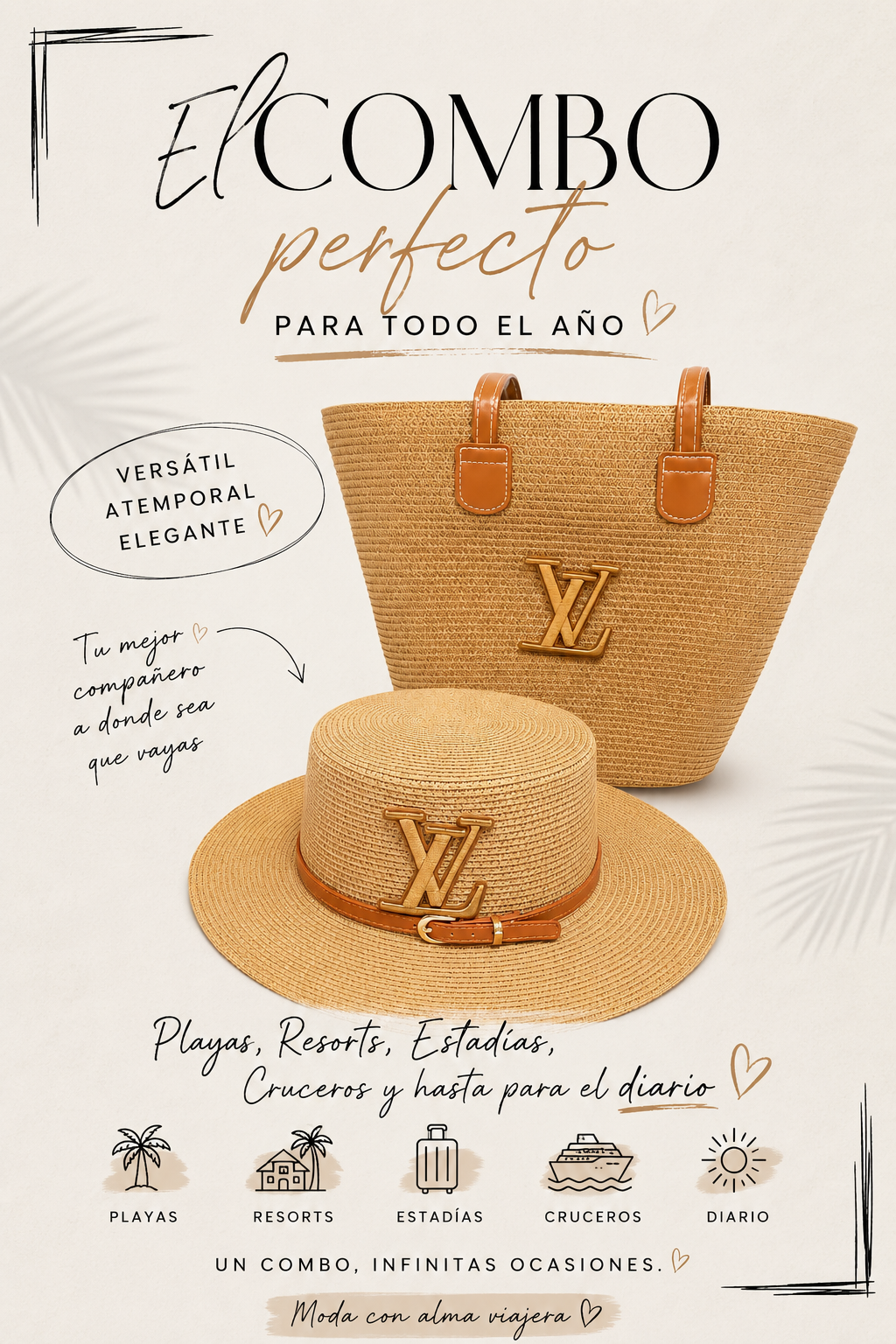 Vacation Vibes Boho Set(2 piezas)