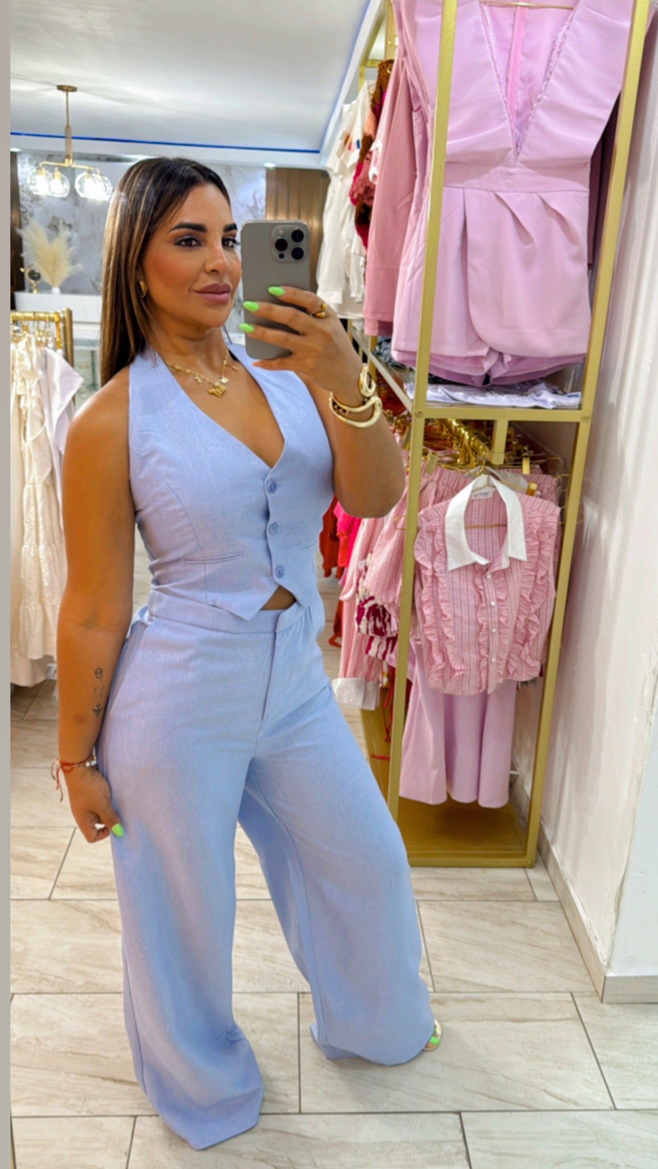 Ginebra Blue Jumpsuit (stretch)