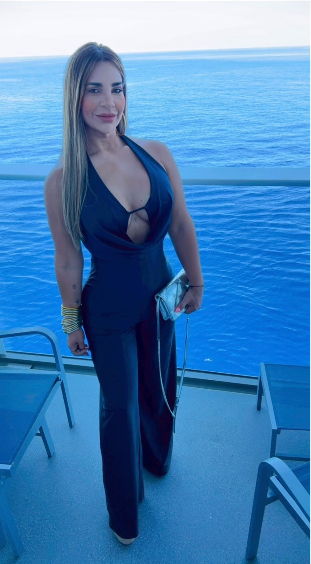 Tenerife Black Jumpsuit (stretch)