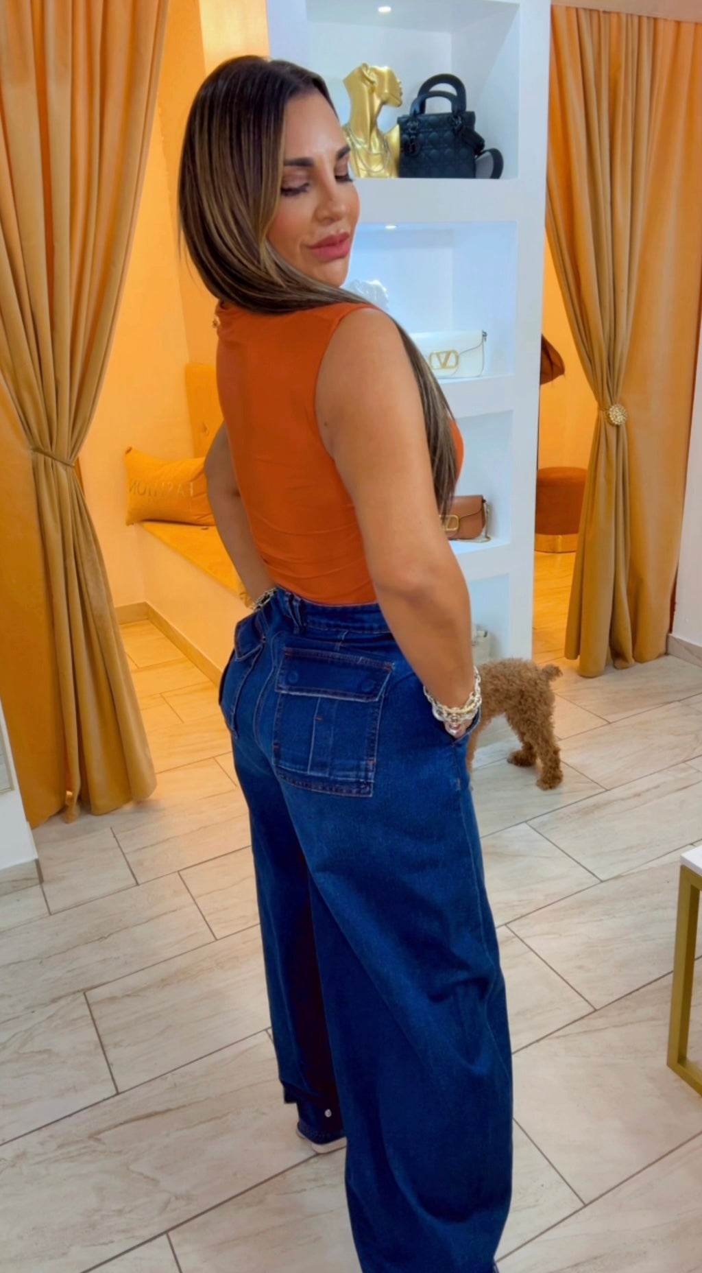 Vibrant Dark Denim Jean (utilicé talla 5)