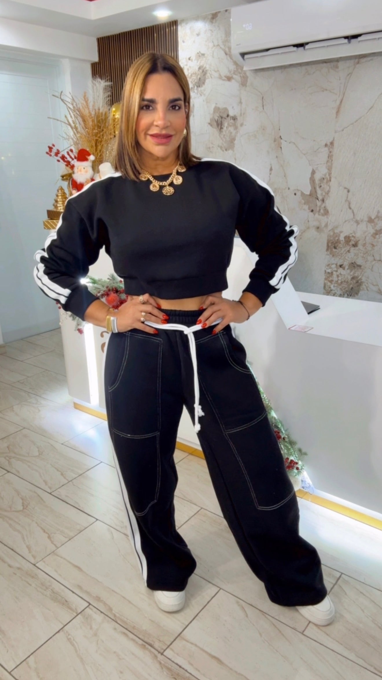 Vancouver Black Travel Set (spandex) utilicé talla Médium