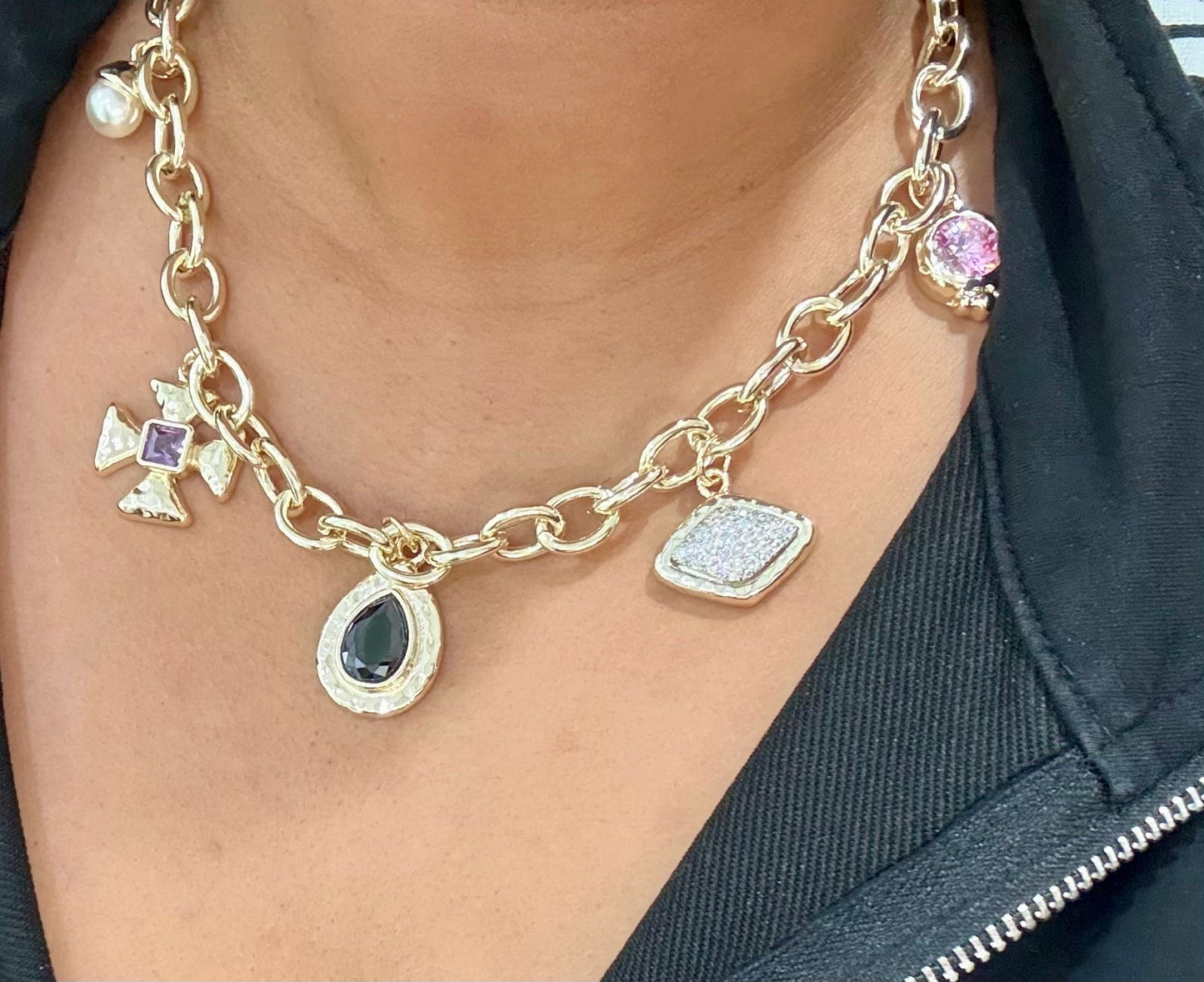 Gems Gold Multicharm (Gold Plated)