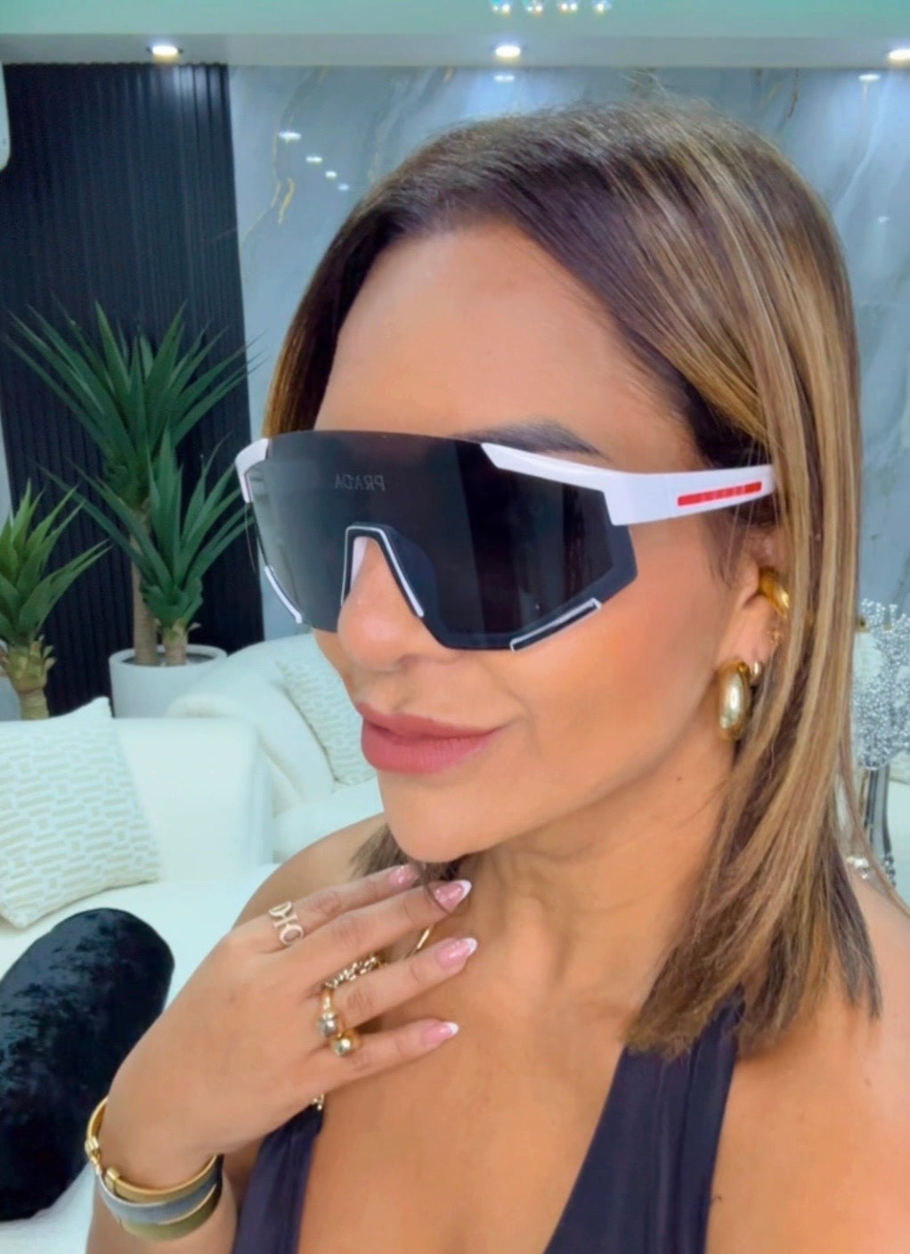 PDA White Sunglasses (Kit completo) unisex