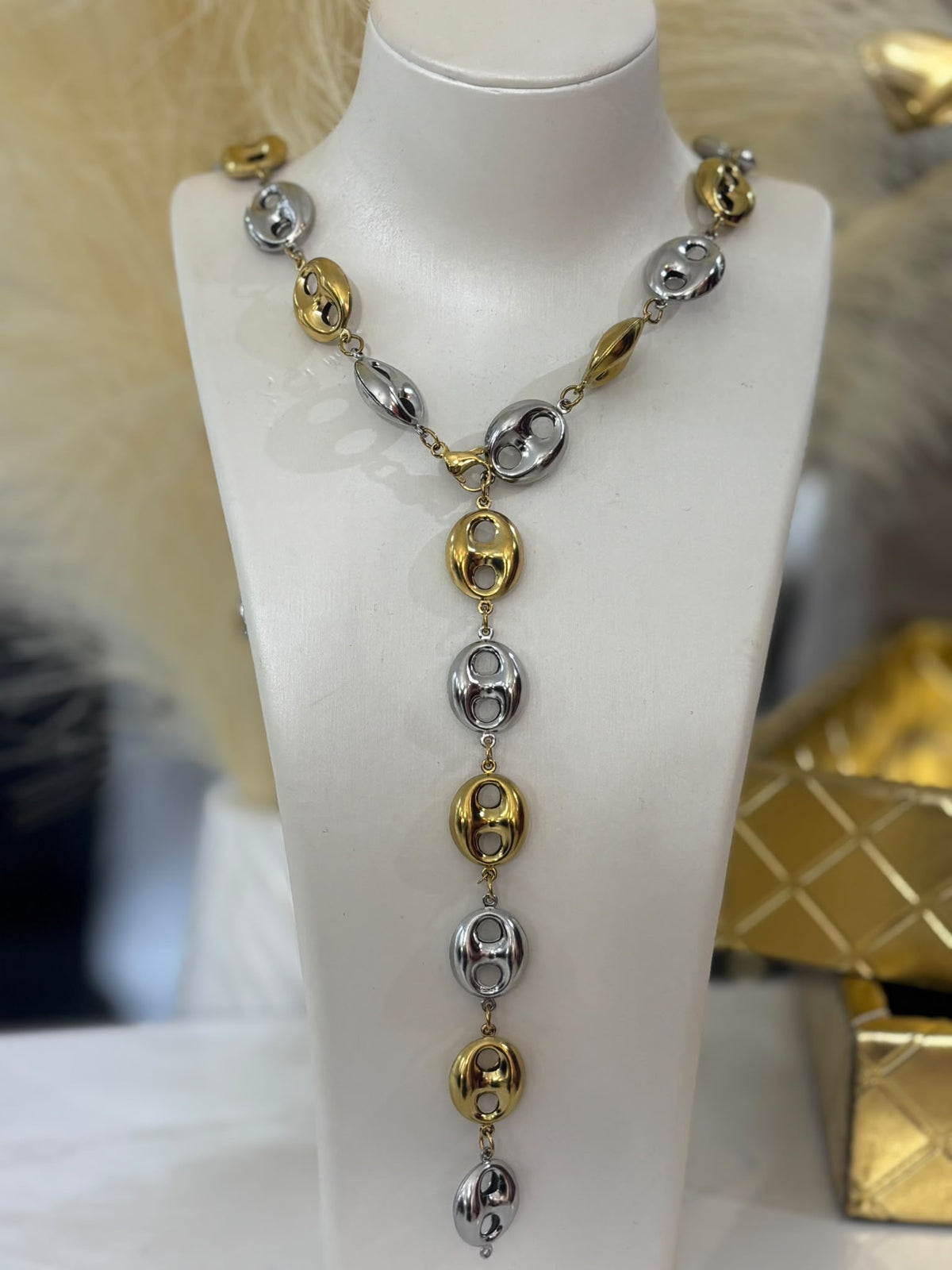 GG 2 Tones Necklace