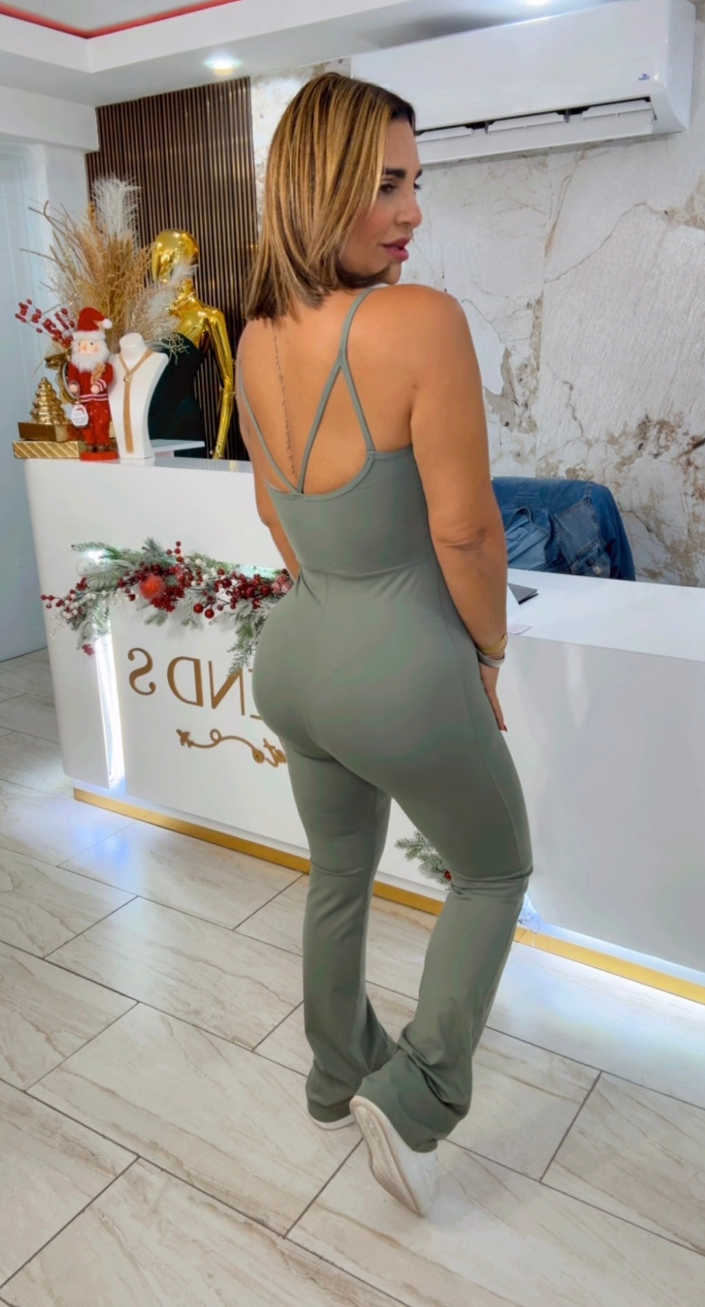 Alo Olive Green Jumpsuit (stretch)