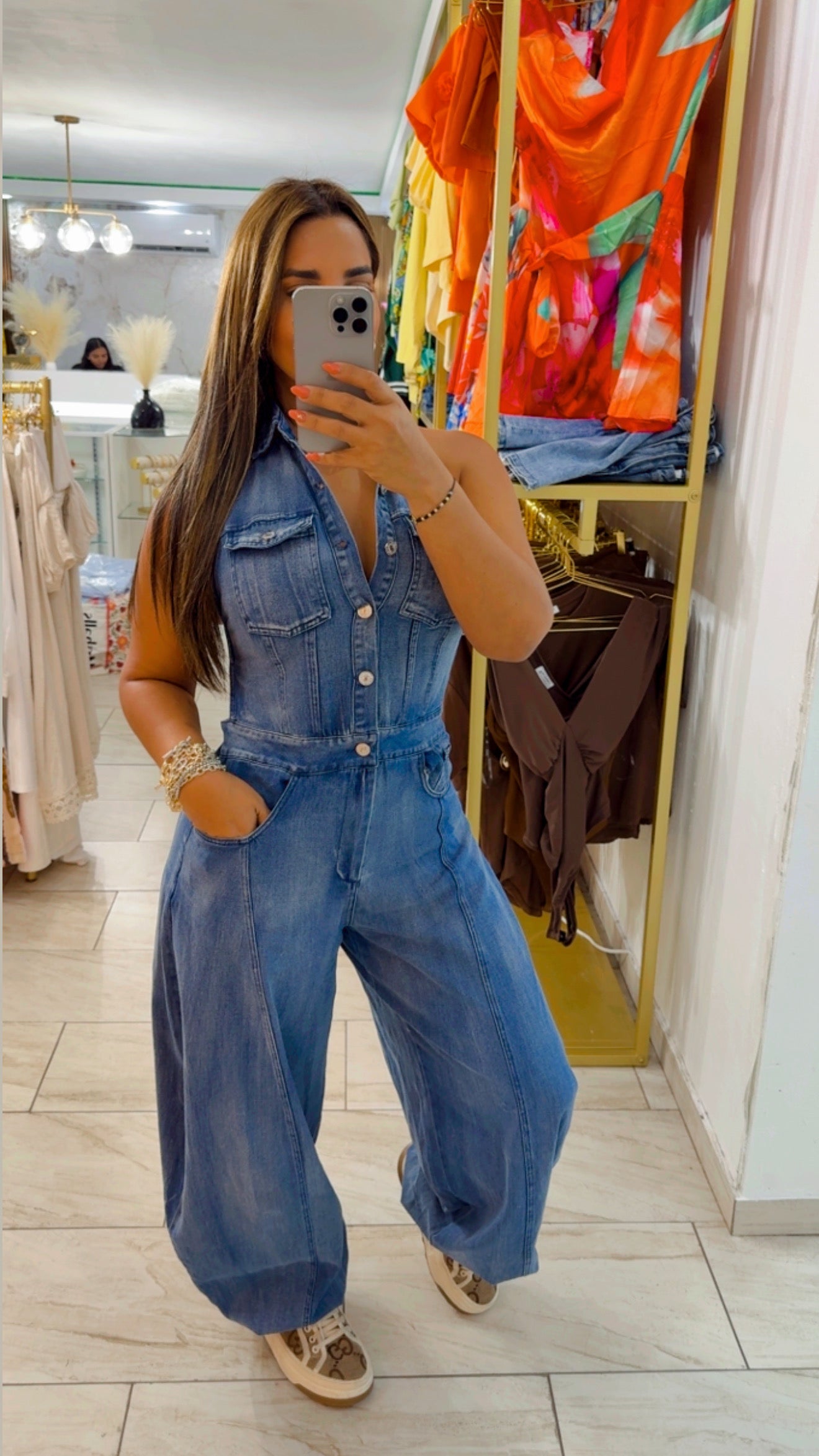 Toronto Denim Jumpsuit (utilicé talla Médium)