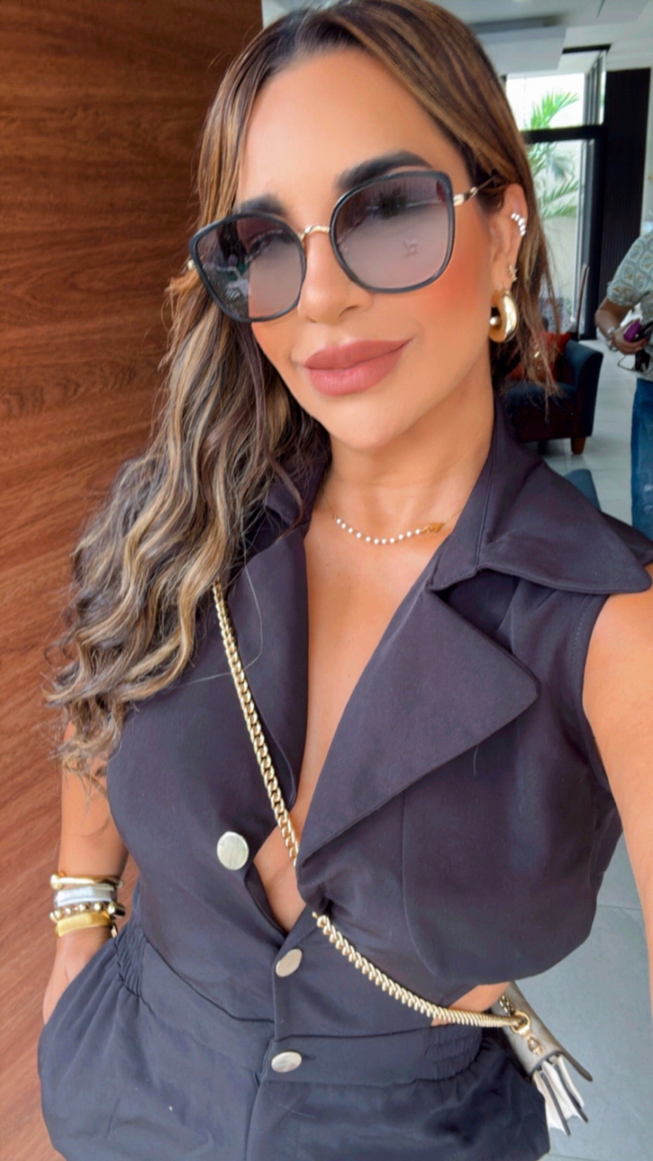 Sudamerica Black Jumpsuit (estira en la cintura) (utilicé talla M)
