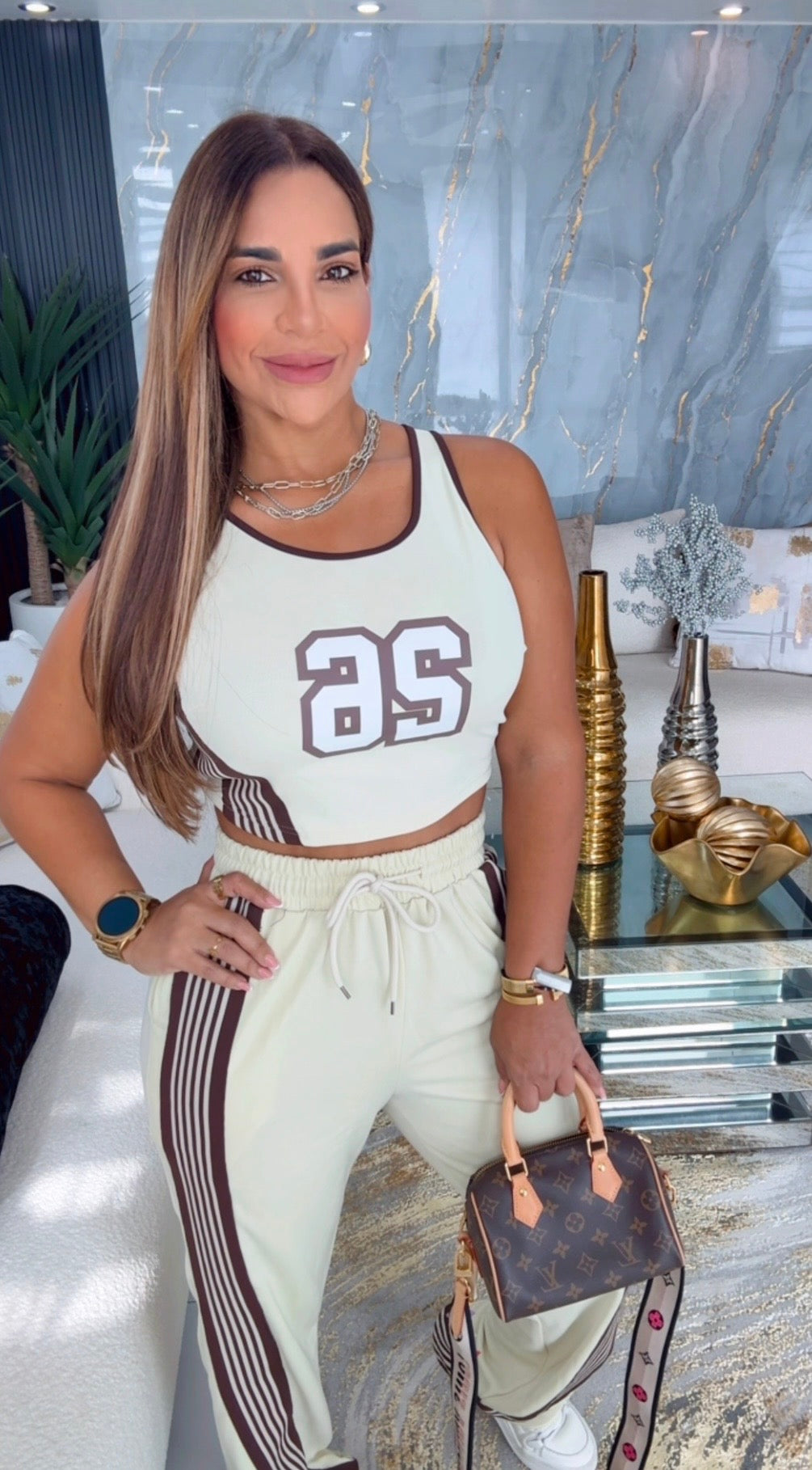26 Brown Casual Set (spandex)