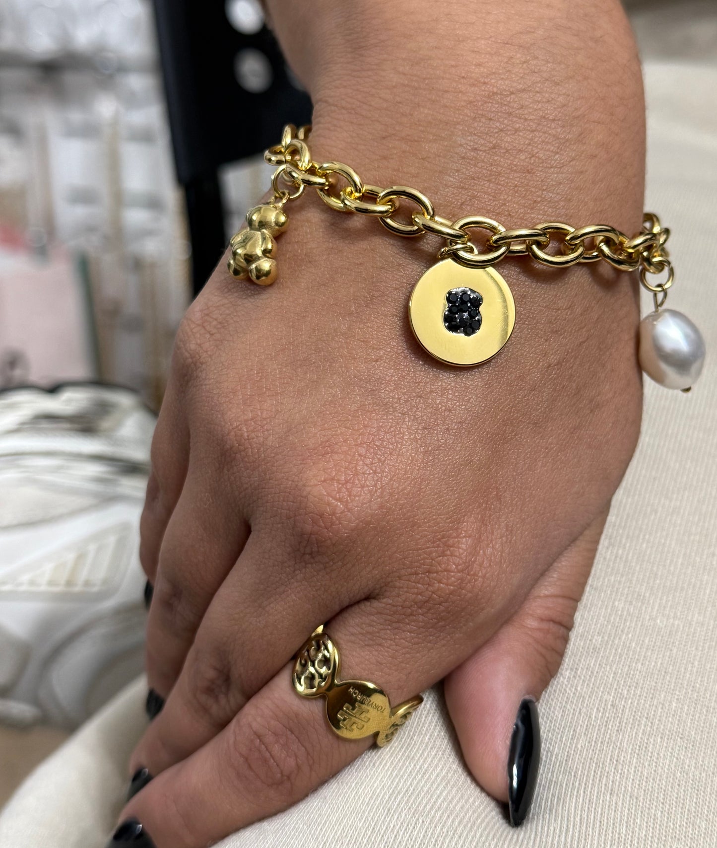 Bear Charms Bracelet (Stainless Steel)