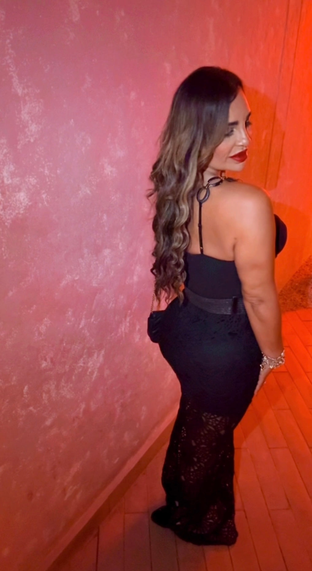 Dos Santos Black Dress (stretch) utilicé talla médium