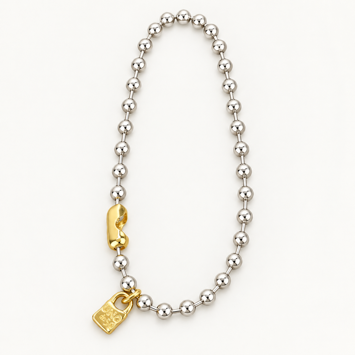 Snowflake 2 Tones Necklace (llega oct 30)