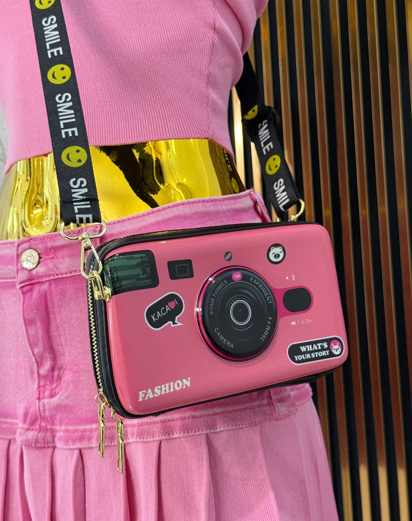 Say cheese handbag! (3 colores disponibles) (Cuero sintético)