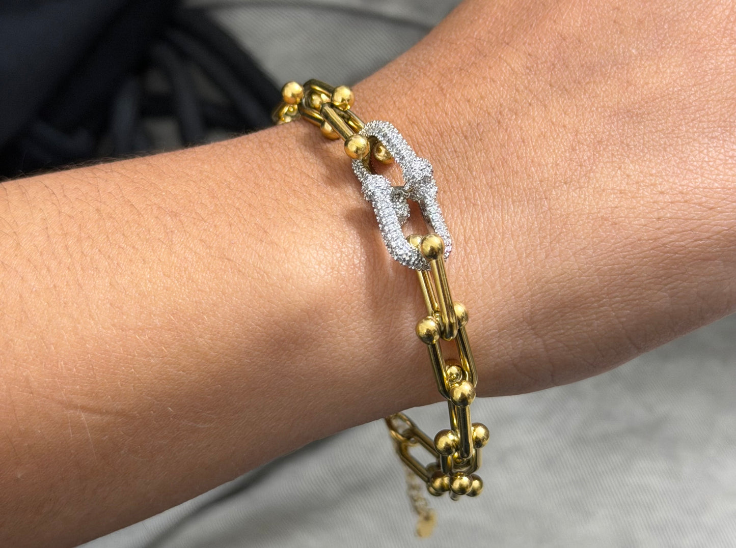 Shine Two Tone Bracelet (Stainless Steel)