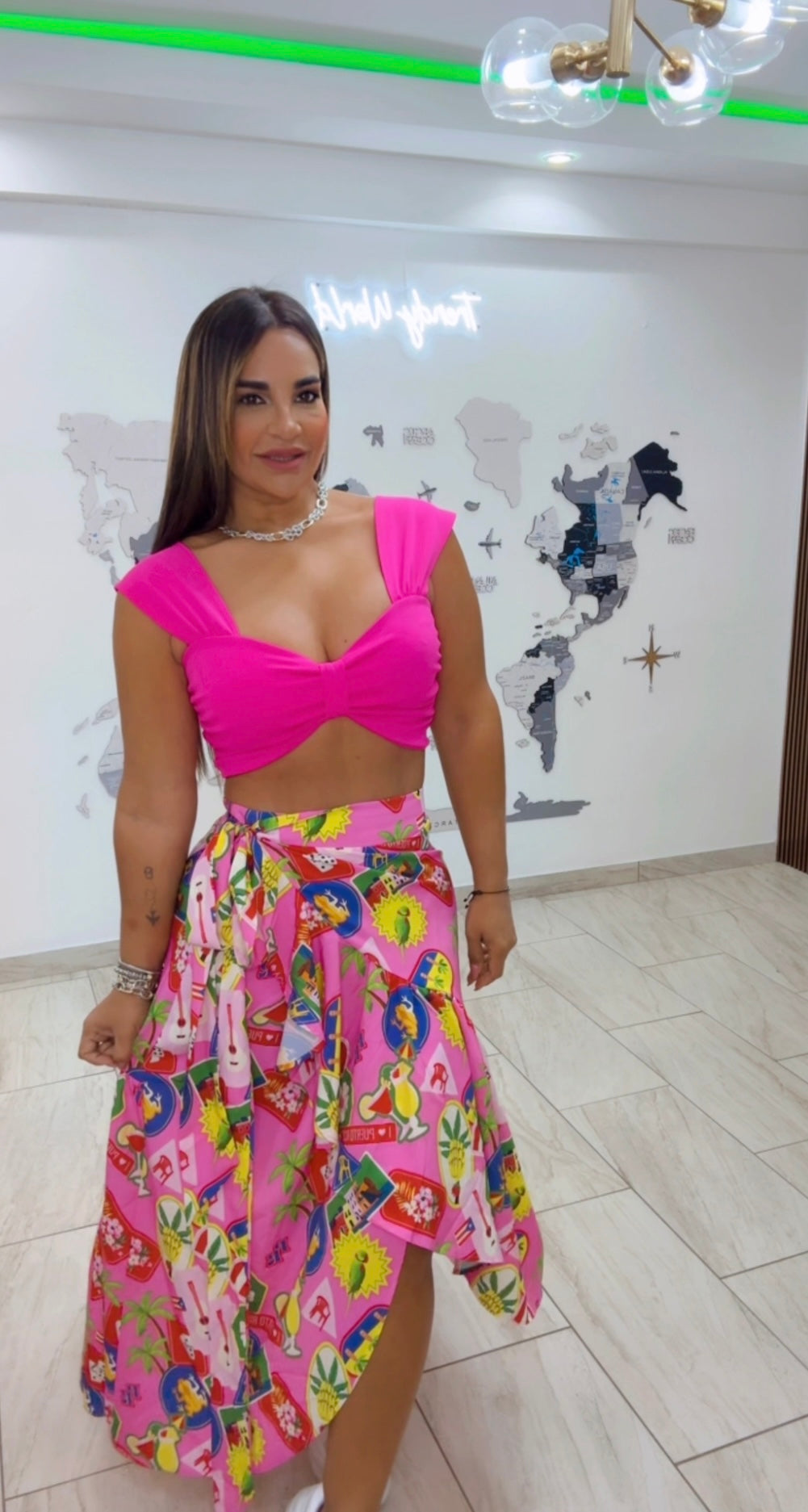 Scarlet Fuchsia Top (stretch)